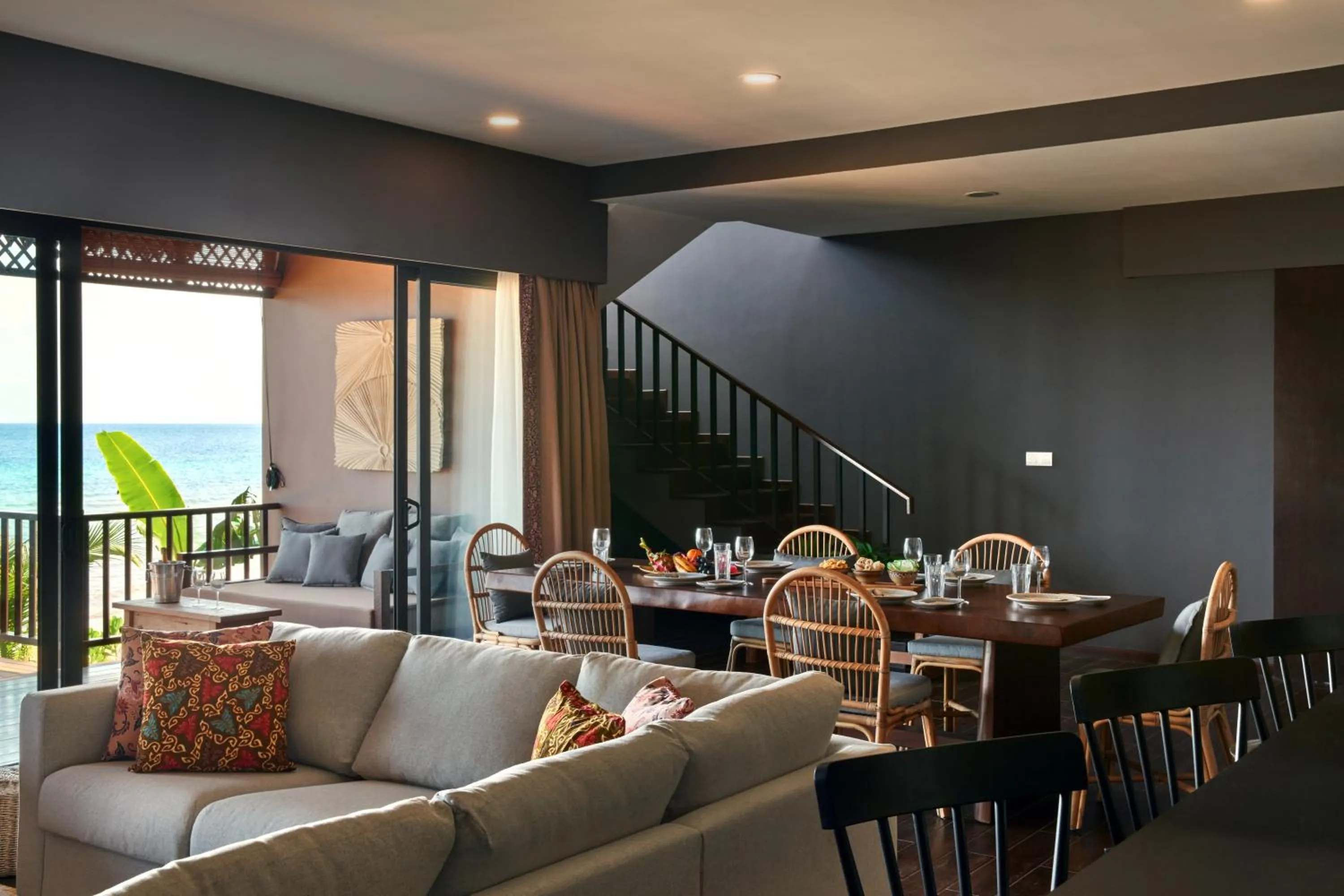 Living room in The Boathouse Pulau Tioman