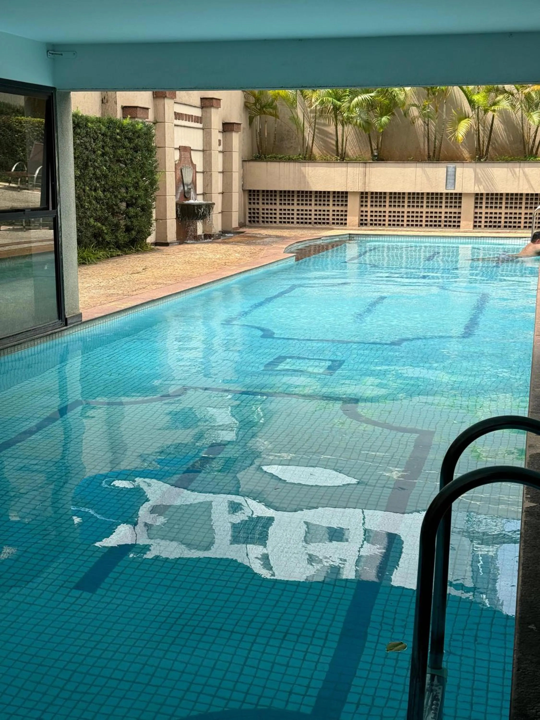 Pool view in Studio premium Privillege Ibirapuera