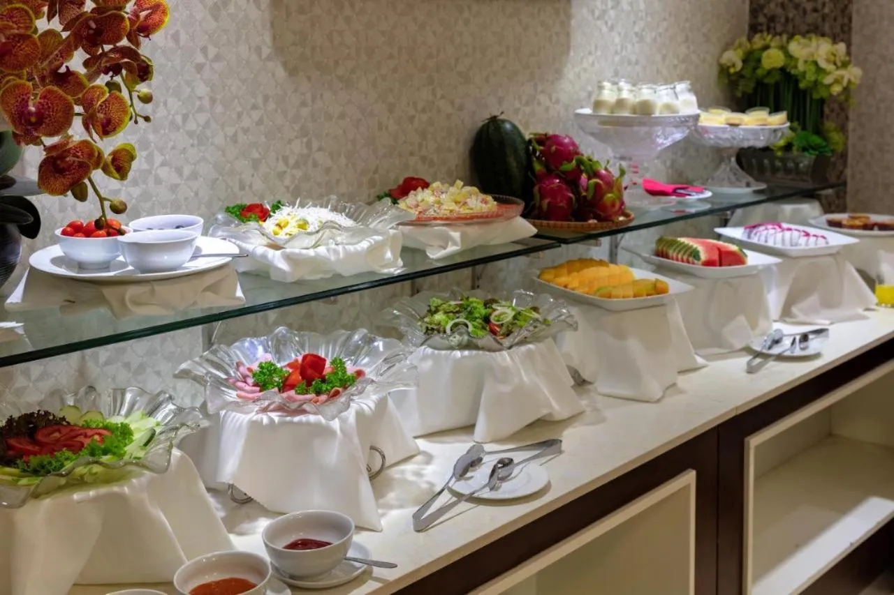 Buffet breakfast in Skylark Boutique Hotel