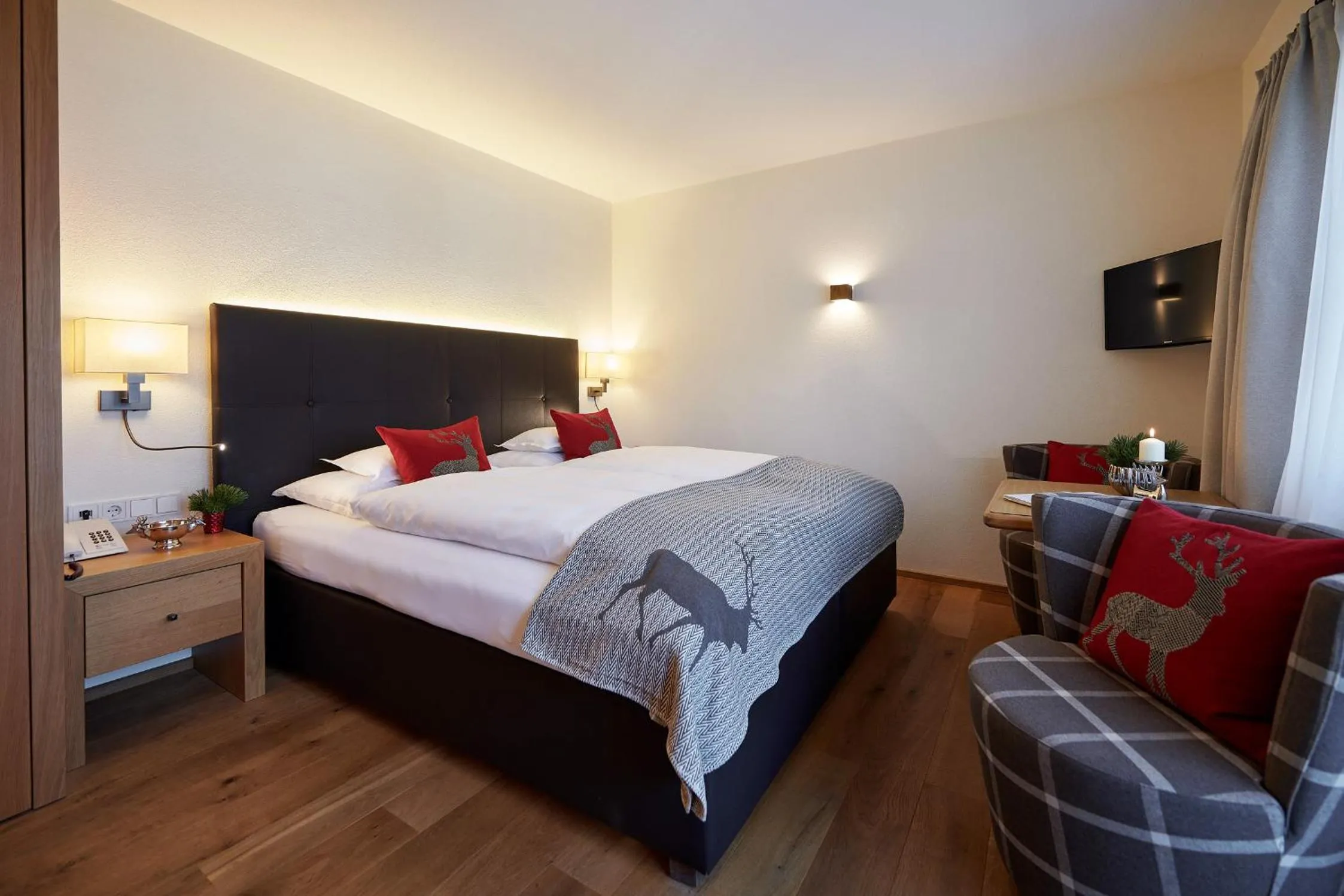 Bed in Hotel Garni Schneider