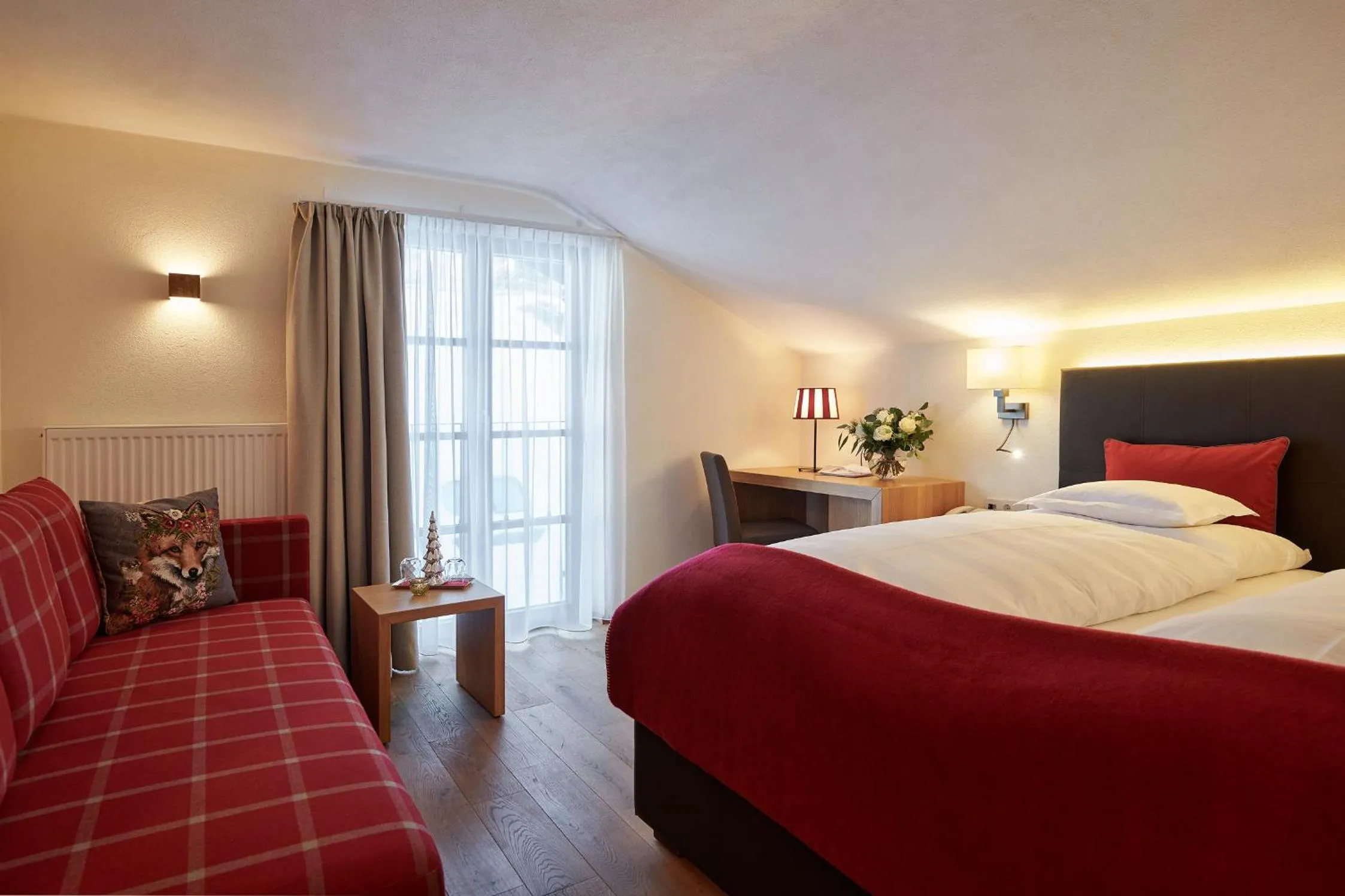 Bed in Hotel Garni Schneider