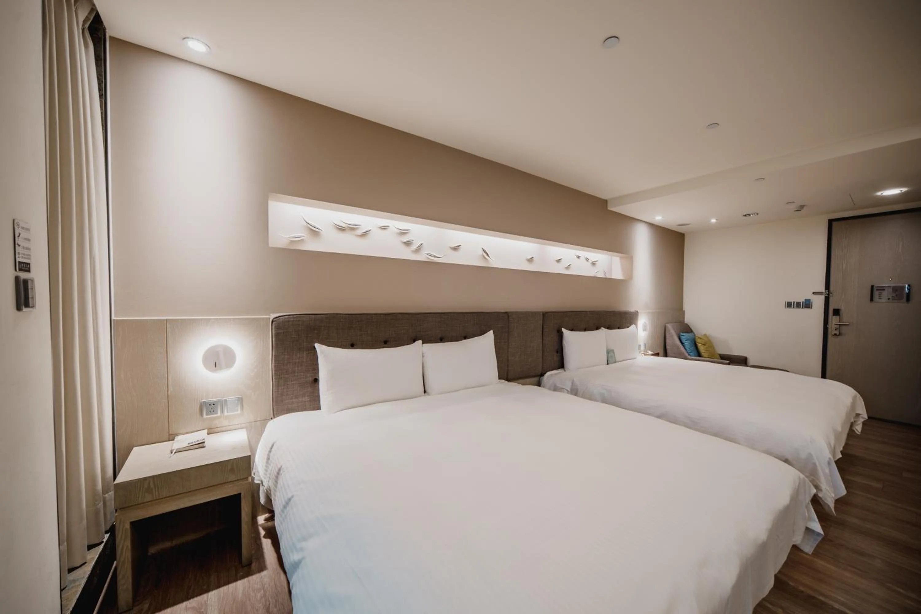 Bedroom, Bed in Hub Hotel Kaohsiung Yawan Branch