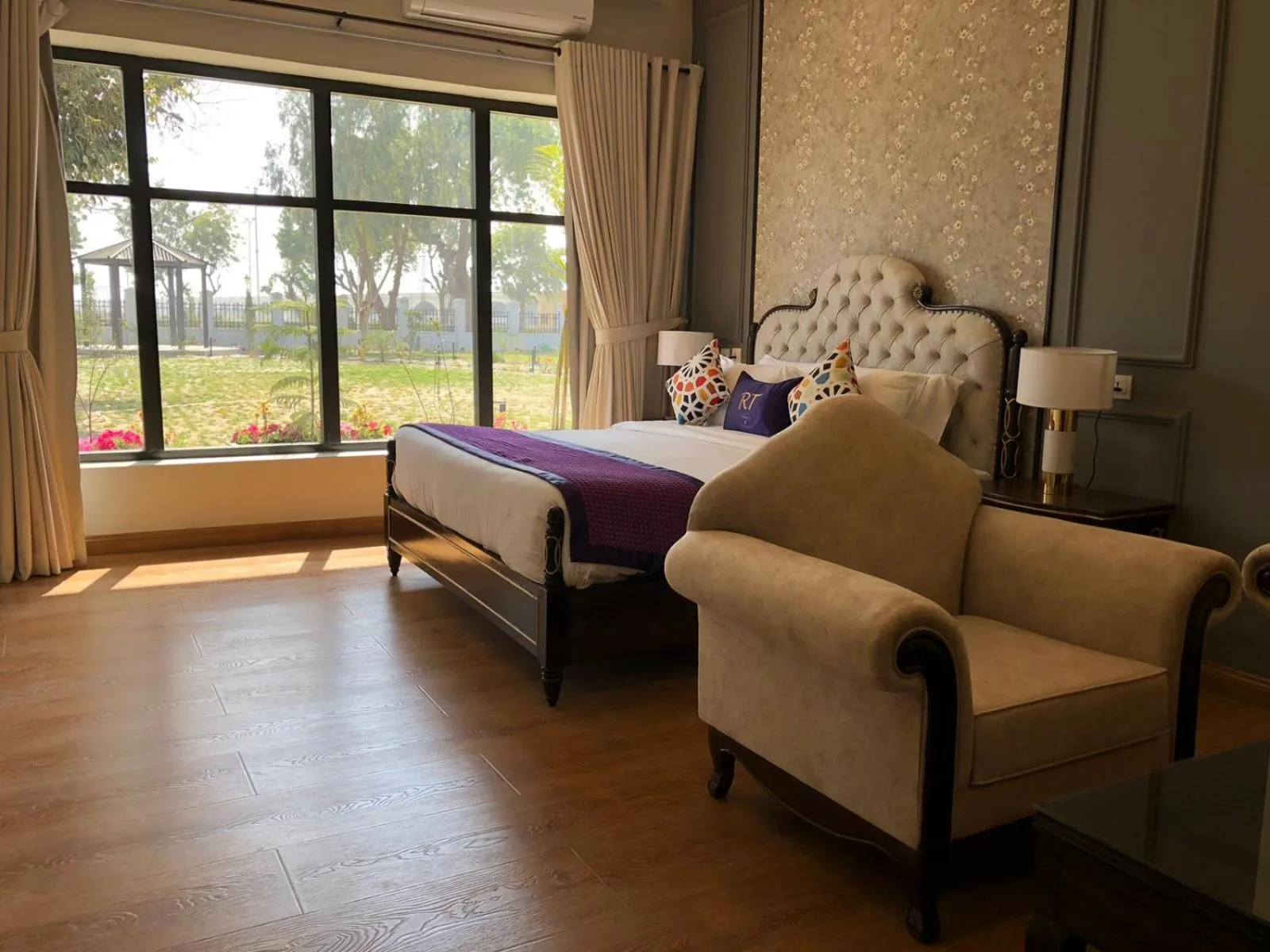 Garden view in RT Grace Royal Taj Hotel Sukkur