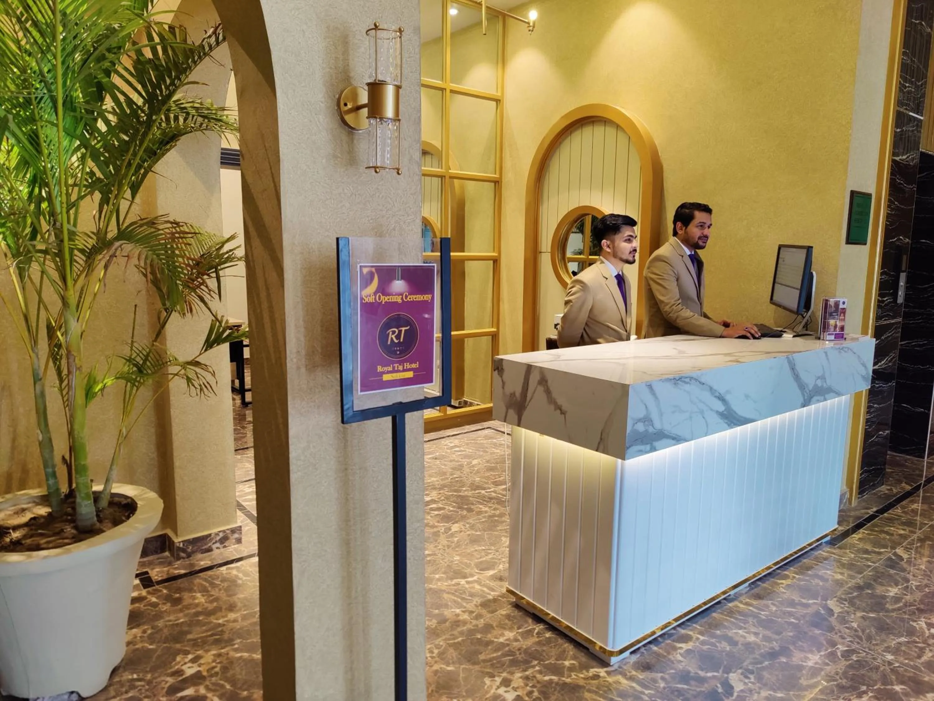 Lobby or reception in RT Grace Royal Taj Hotel Sukkur