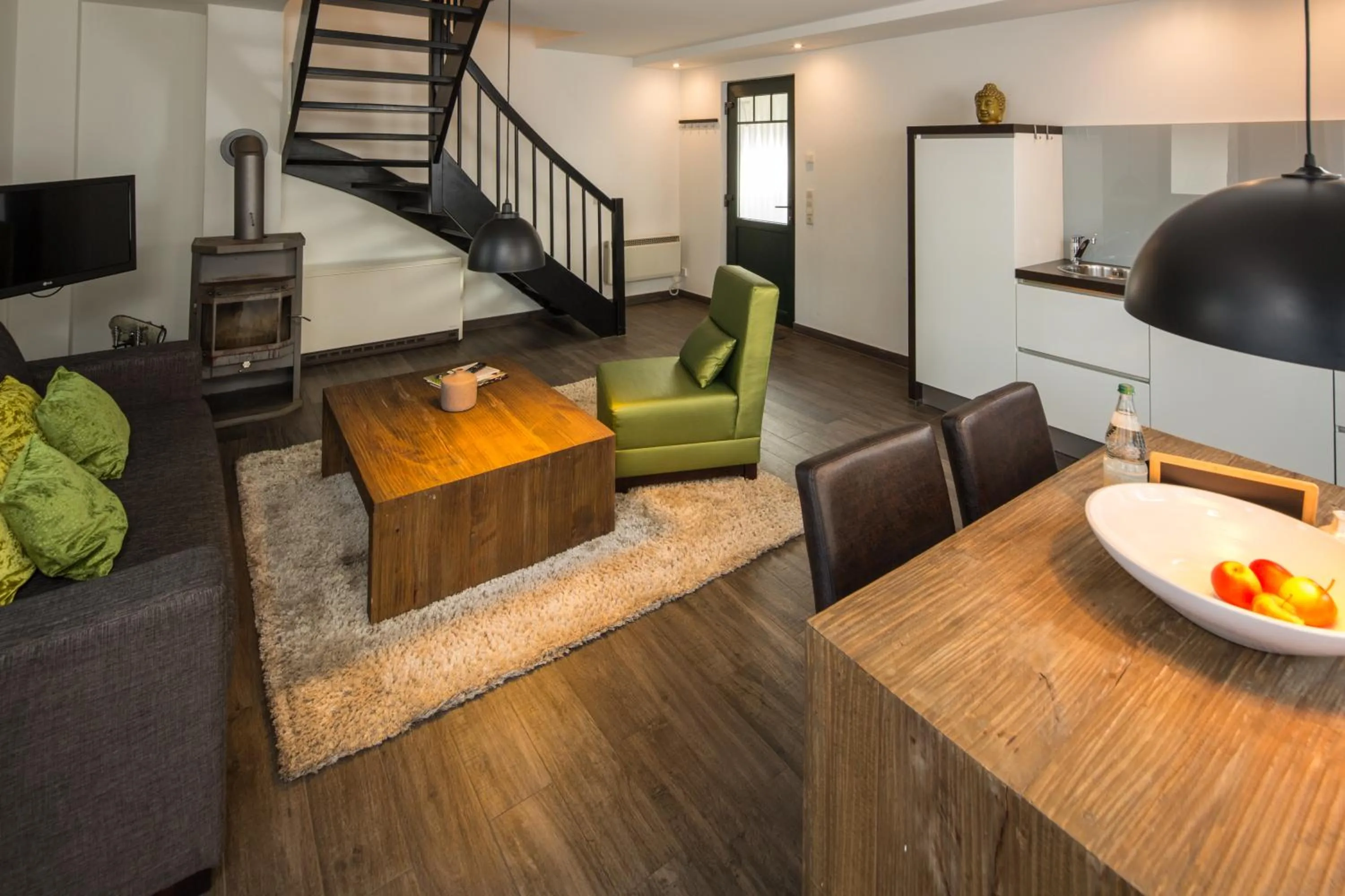 Kitchen or kitchenette in Van der Valk Naturresort Drewitz