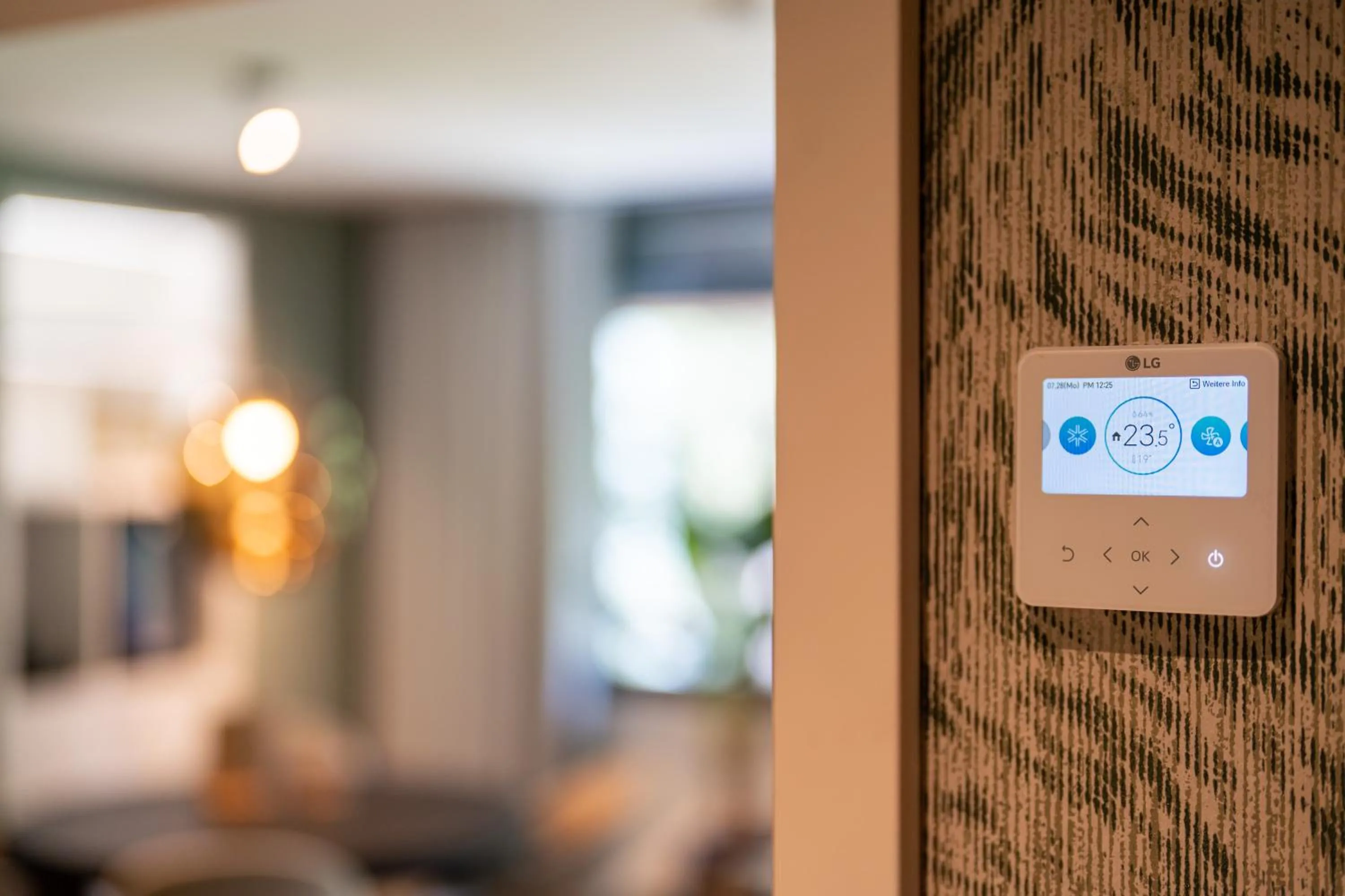 air conditioner, Bed in Van der Valk Naturresort Drewitz