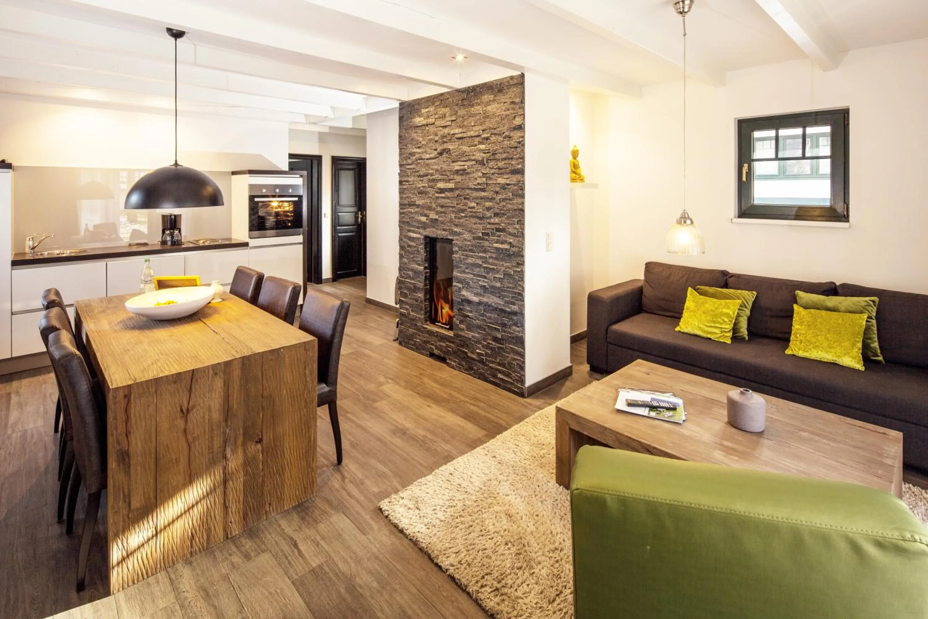 Kitchen or kitchenette in Van der Valk Naturresort Drewitz