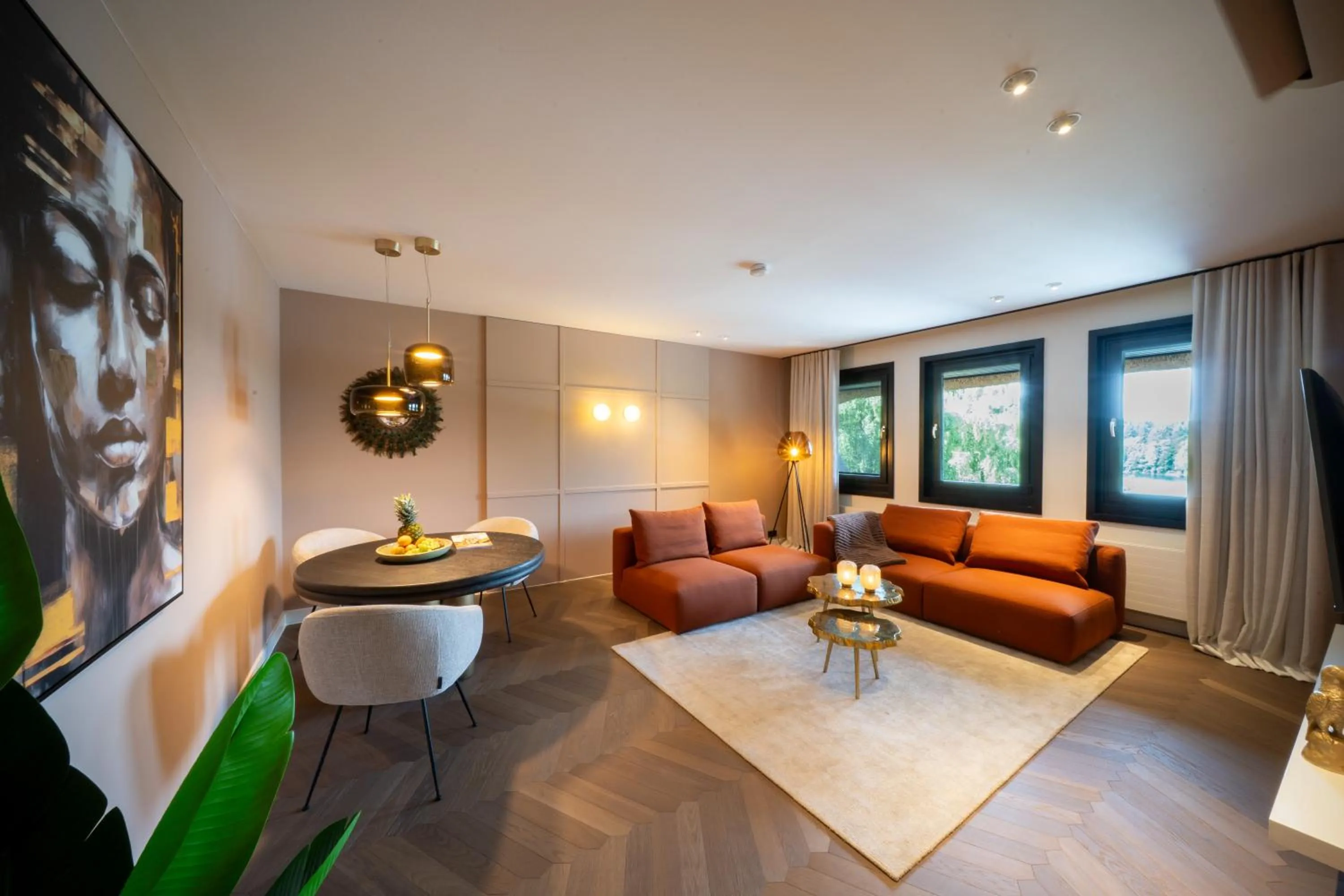 Living room in Van der Valk Naturresort Drewitz