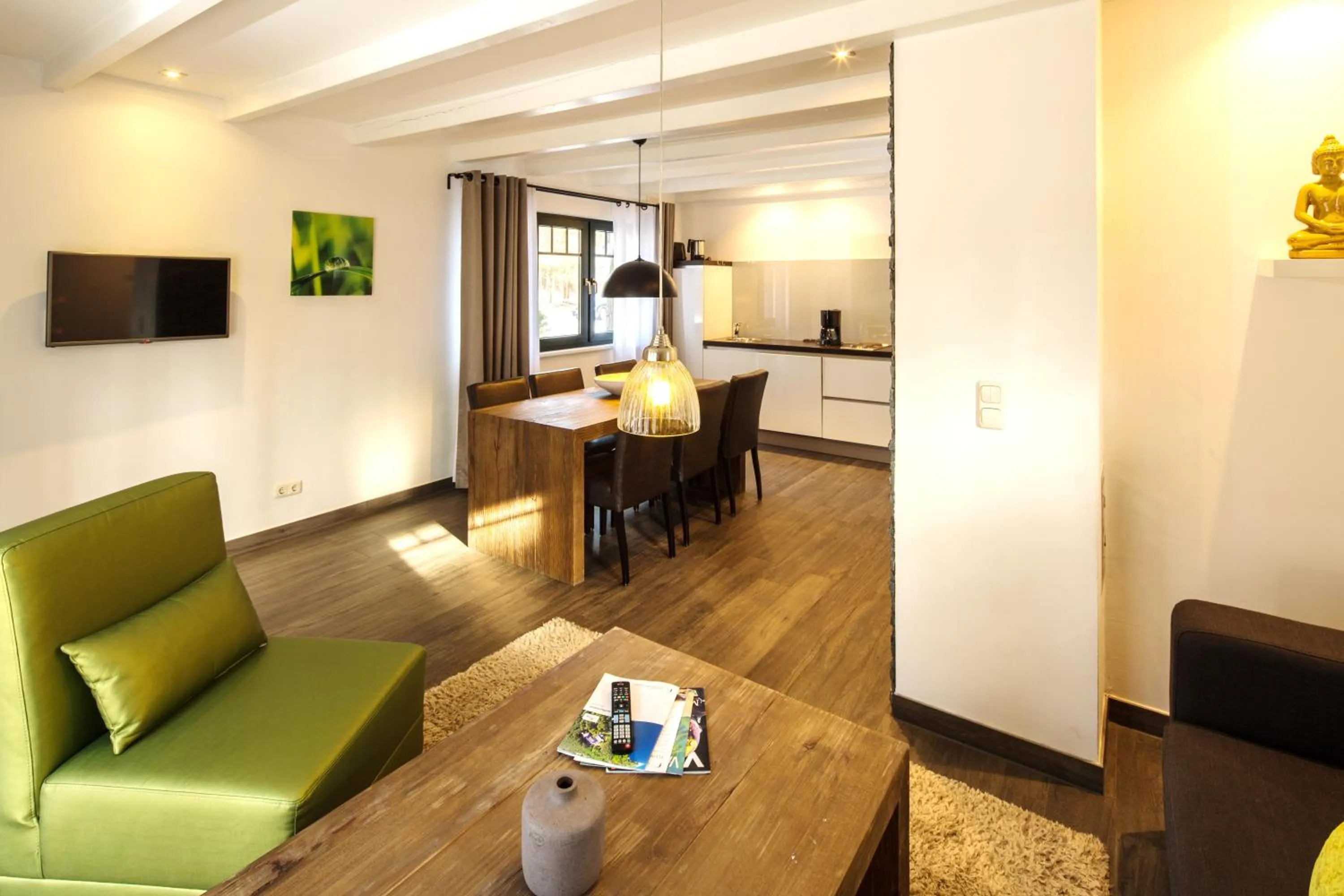 Kitchen or kitchenette in Van der Valk Naturresort Drewitz