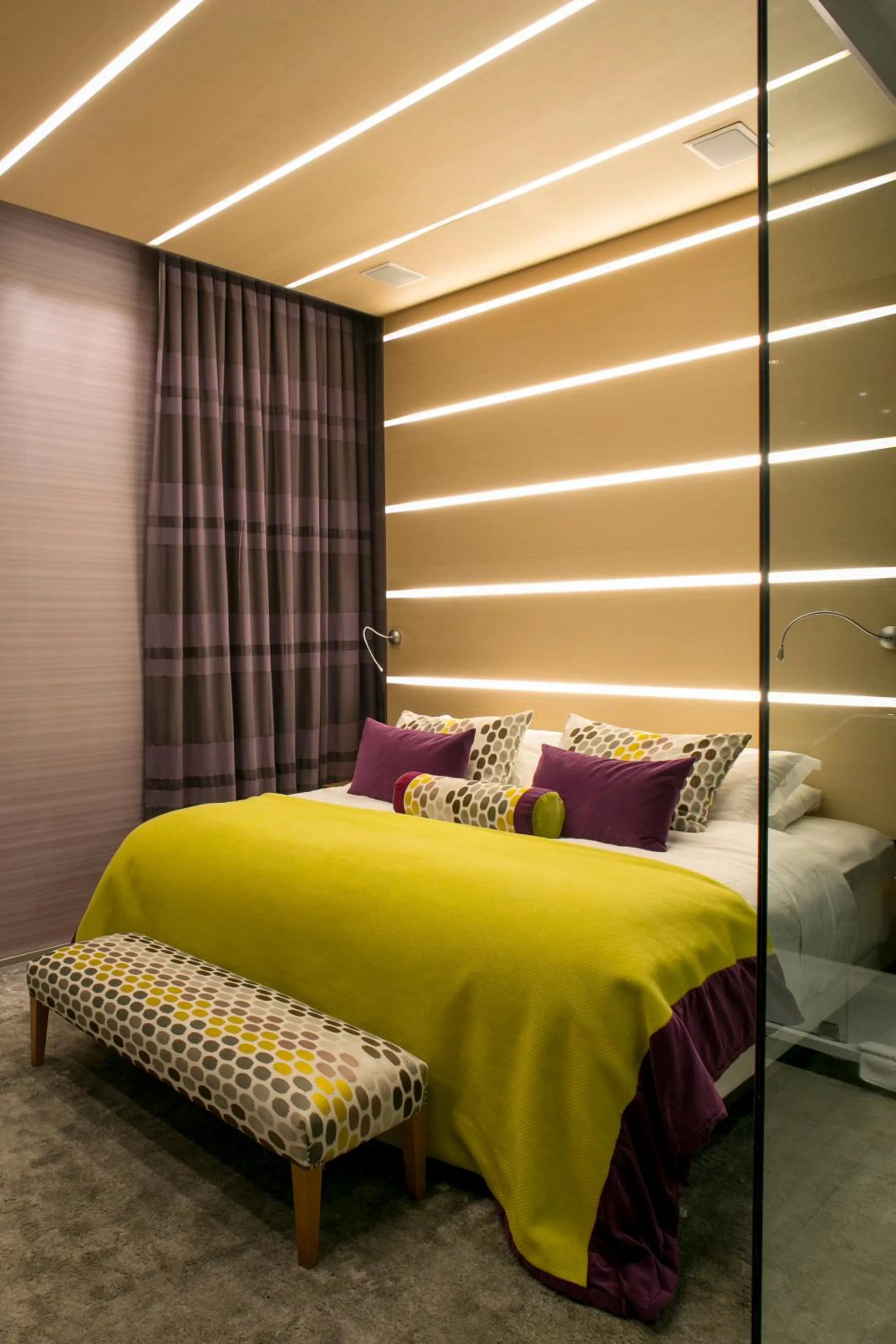 Bed in The Hip Hotel Santiago