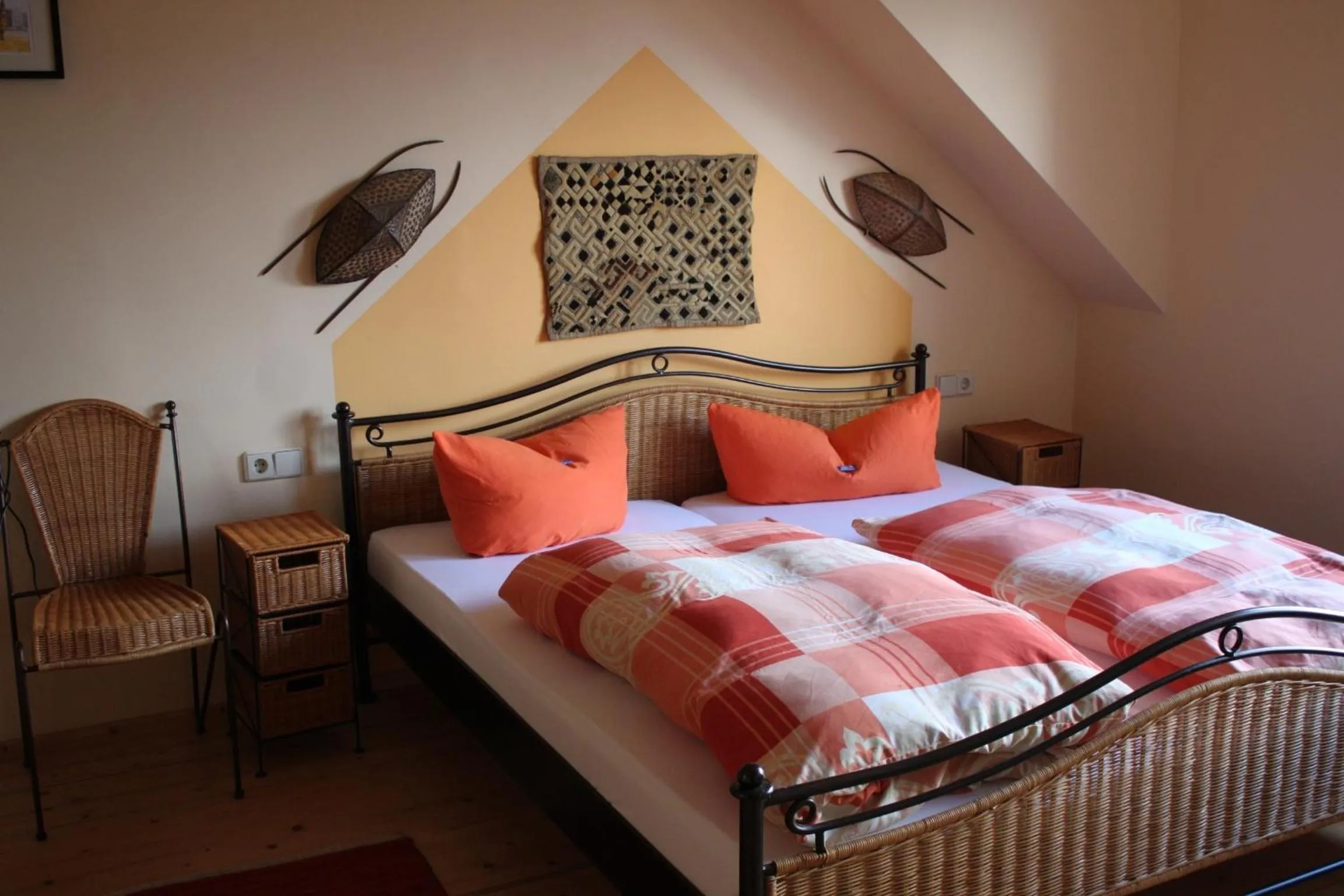 Bedroom, Bed in Waldhaus Colditz Garni