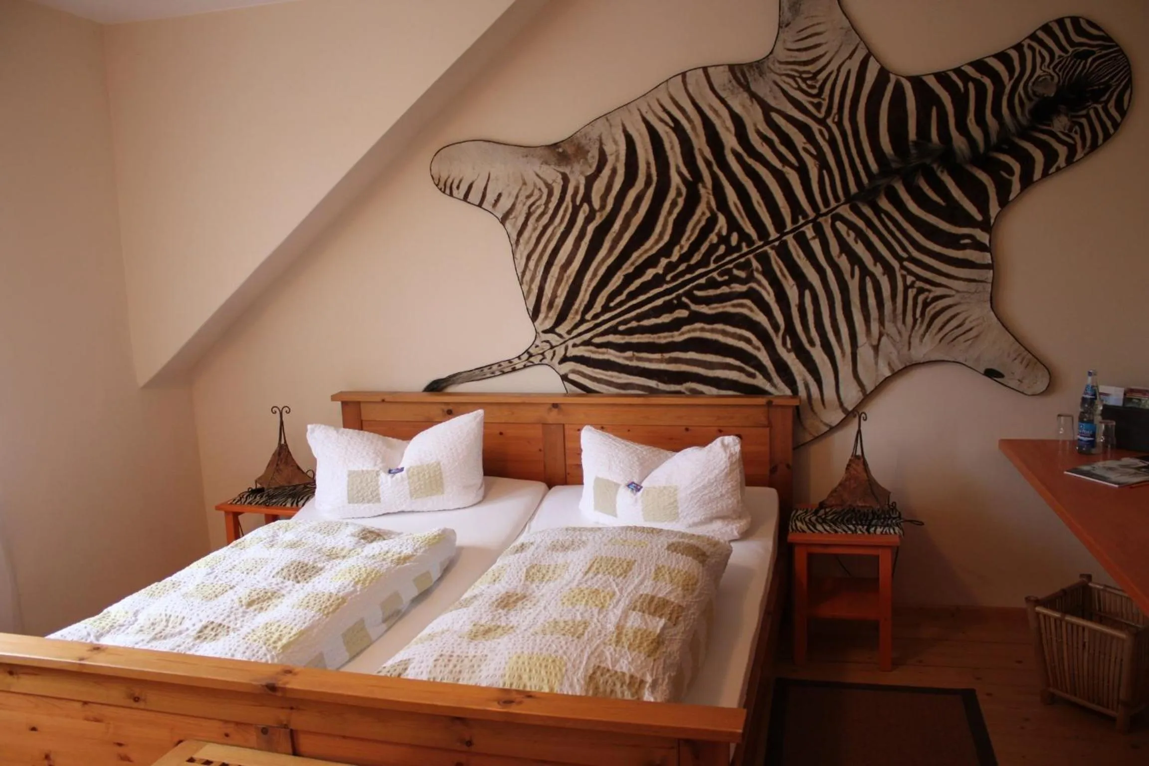 Bedroom, Bed in Waldhaus Colditz Garni