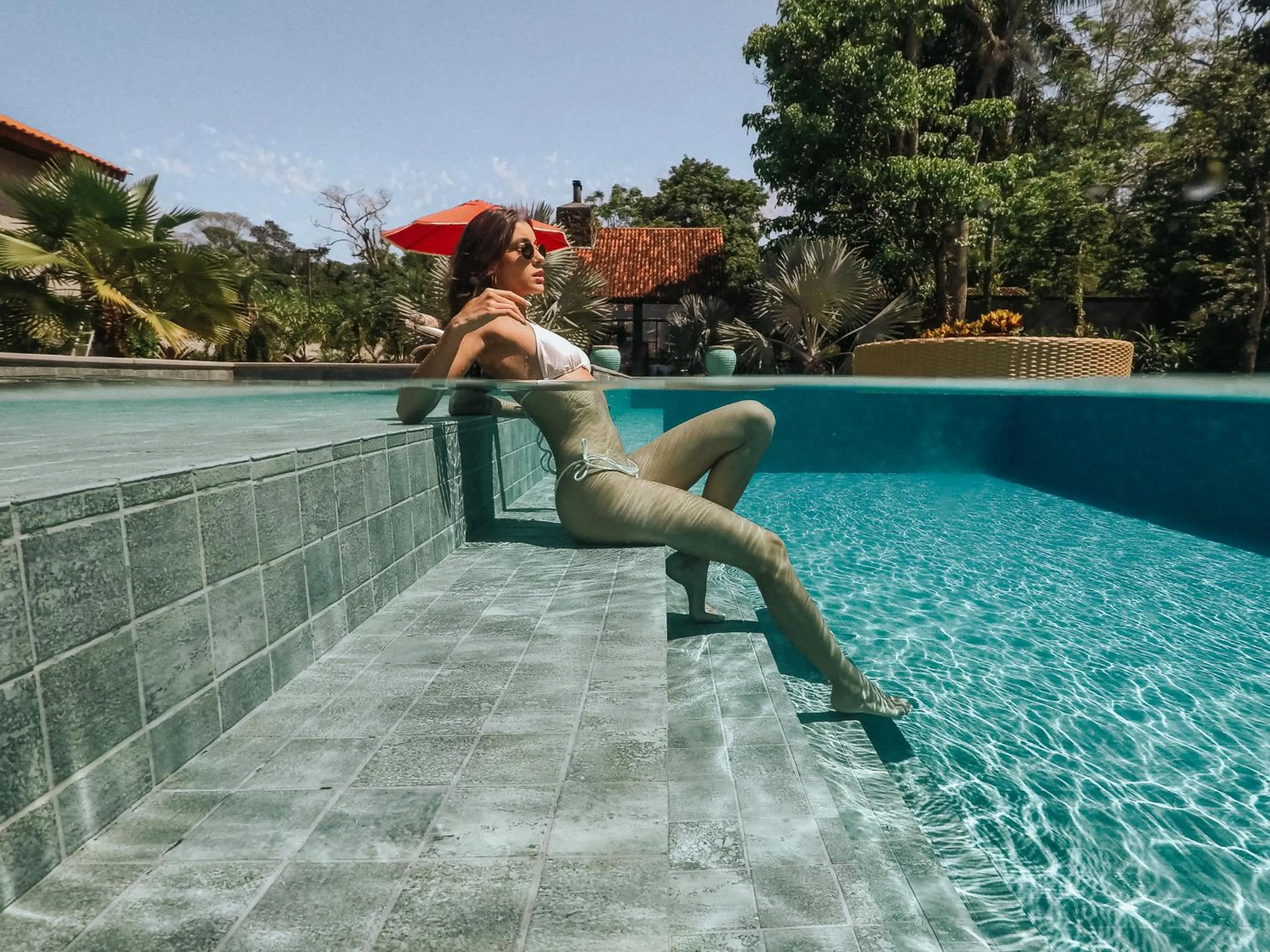 Pool view in LAS HOTEL BOUTIQUE