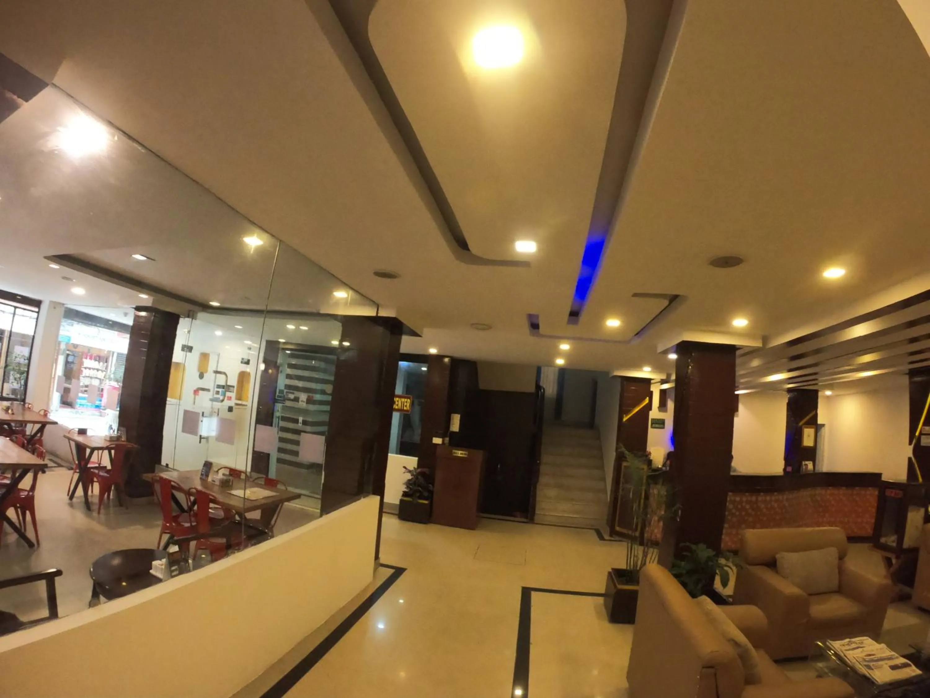 Communal lounge/ TV room in Avataar Kathmandu Hotel