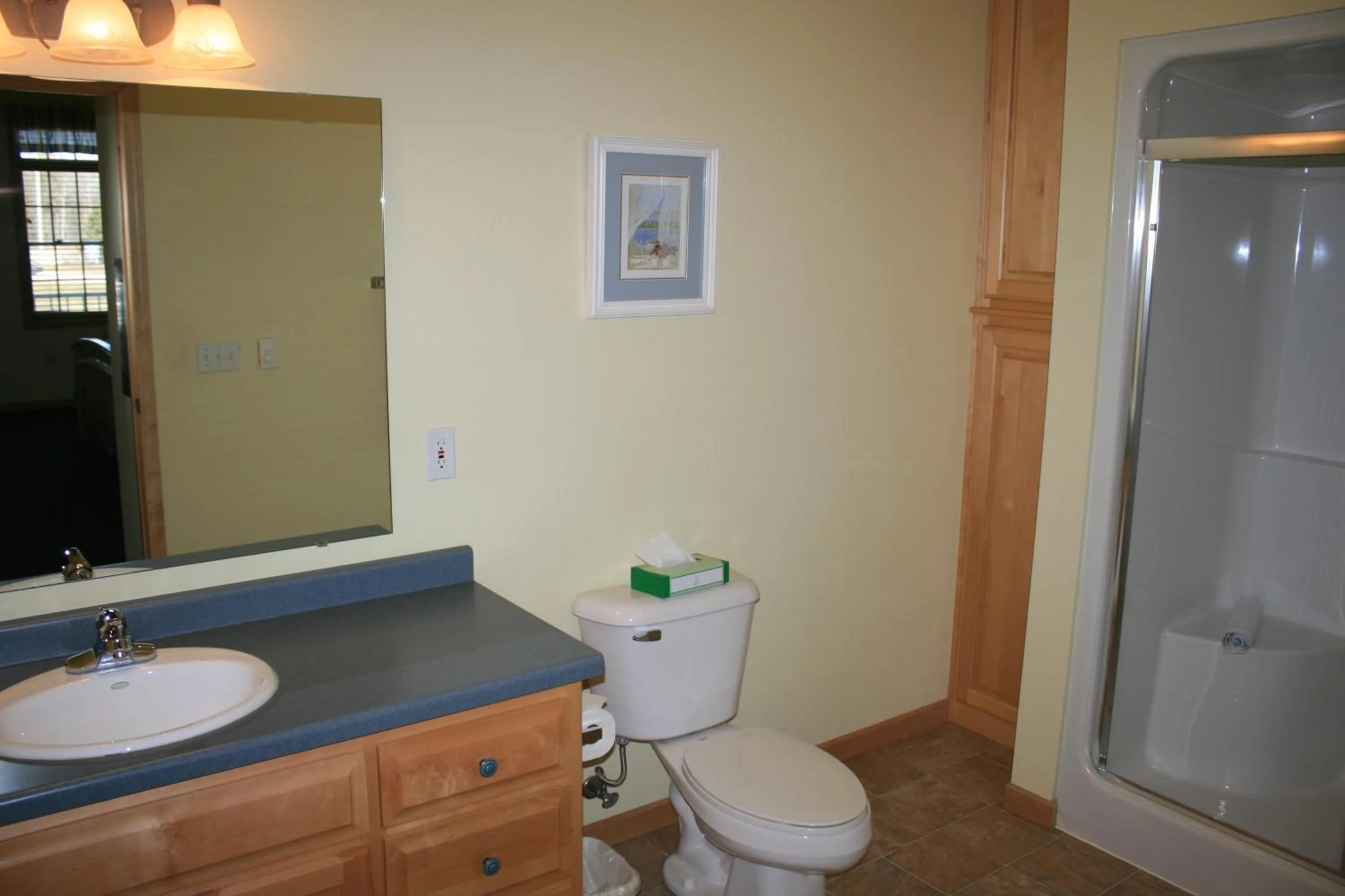 Shower in Birchwood Lodge