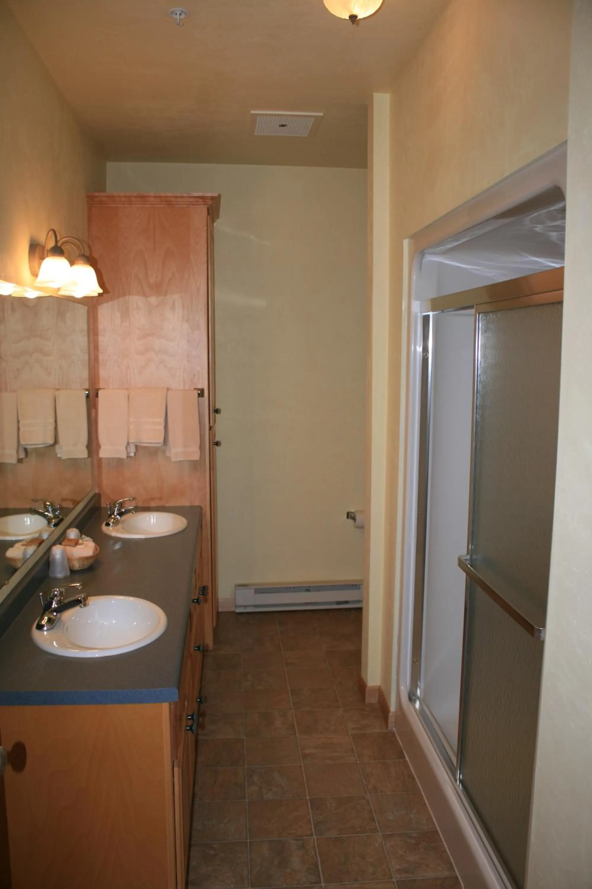 Shower in Birchwood Lodge