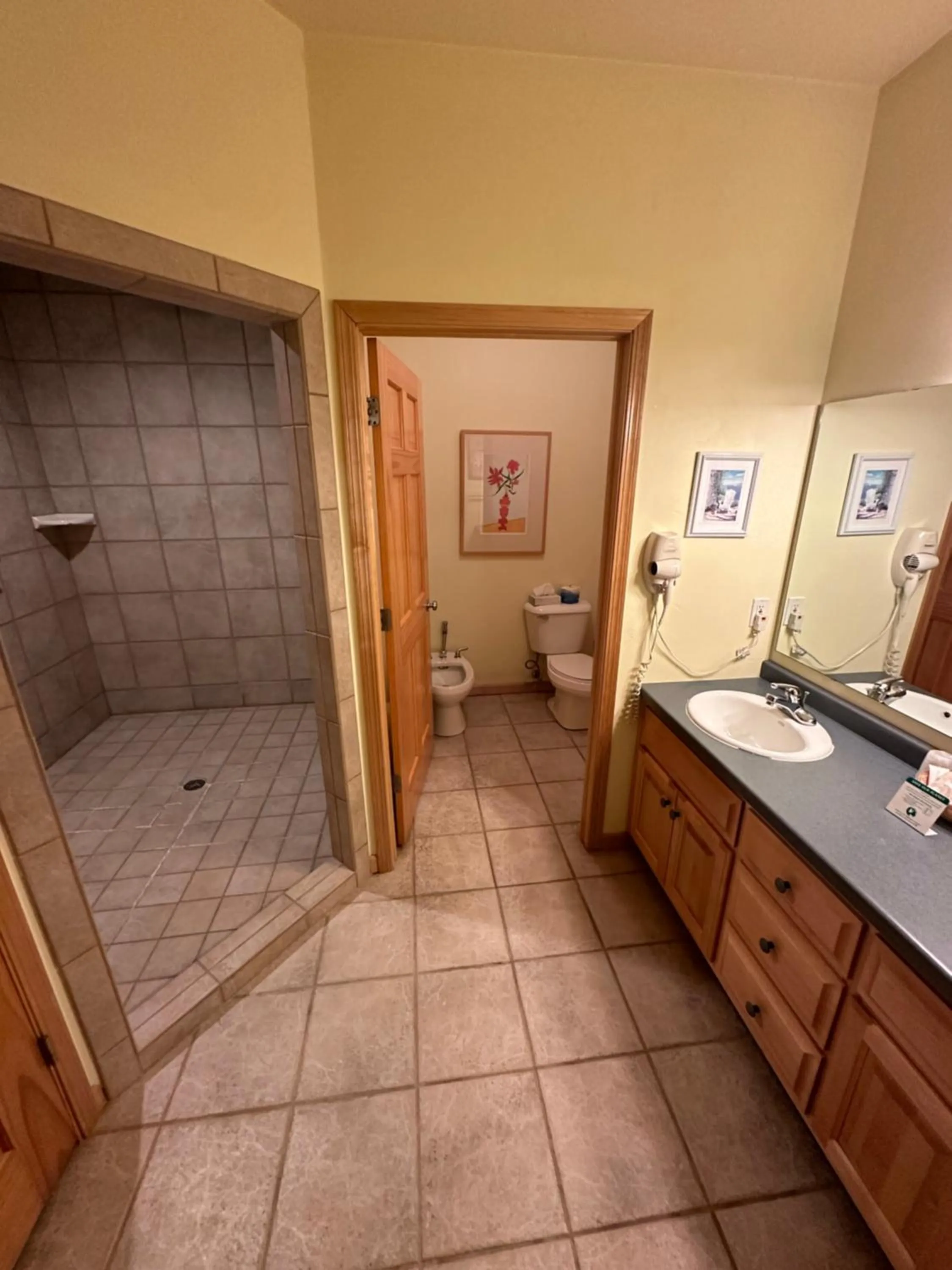 Shower in Birchwood Lodge