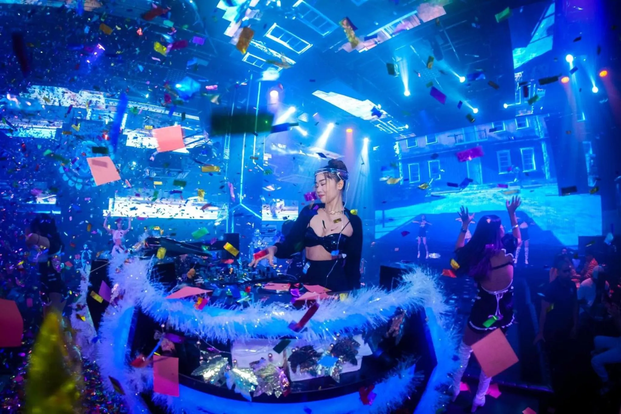 Evening entertainment in Home me Hotel Makati