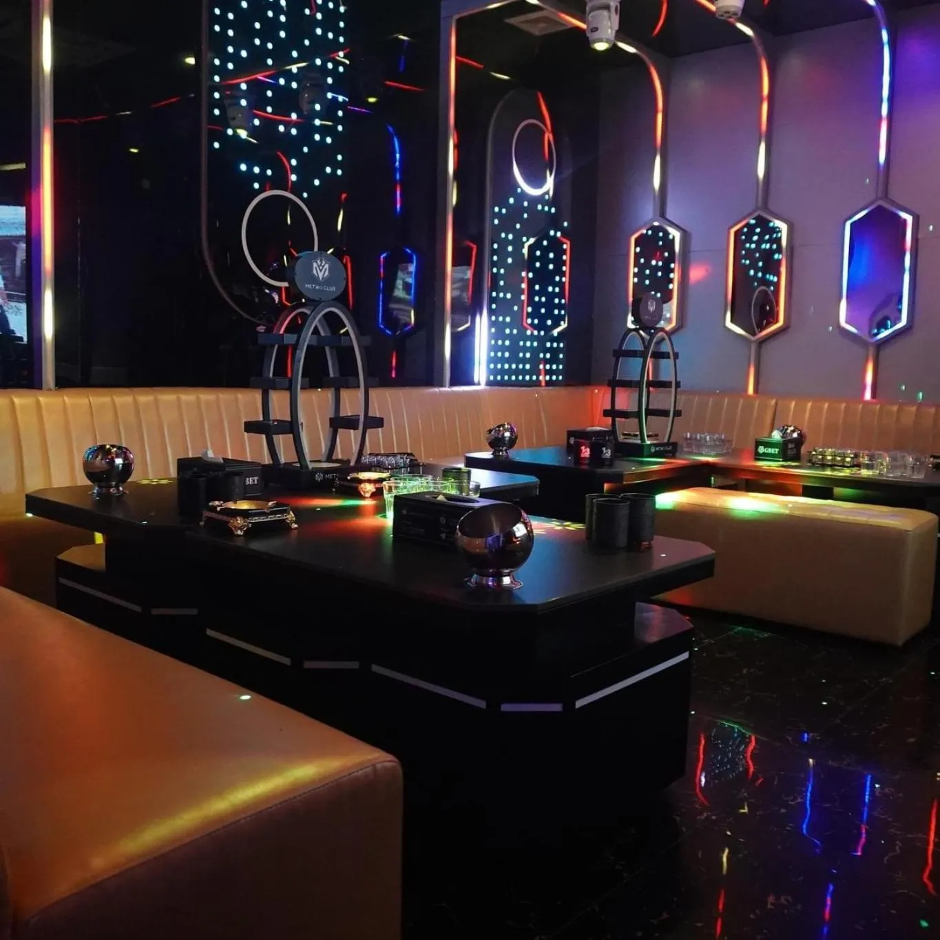 Seating area in Home me Hotel Makati