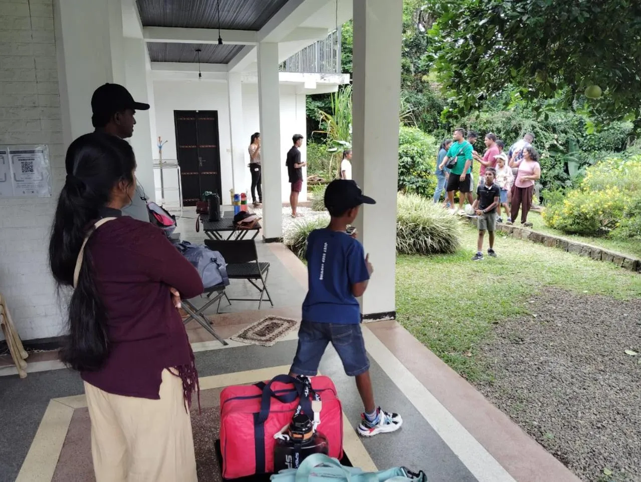 group of guests in Knuckles Range Bungalow