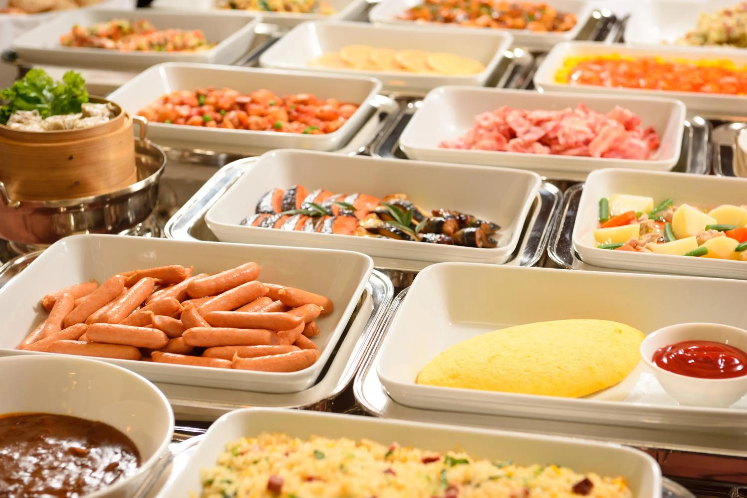 Buffet breakfast in Hotel Royal Morioka