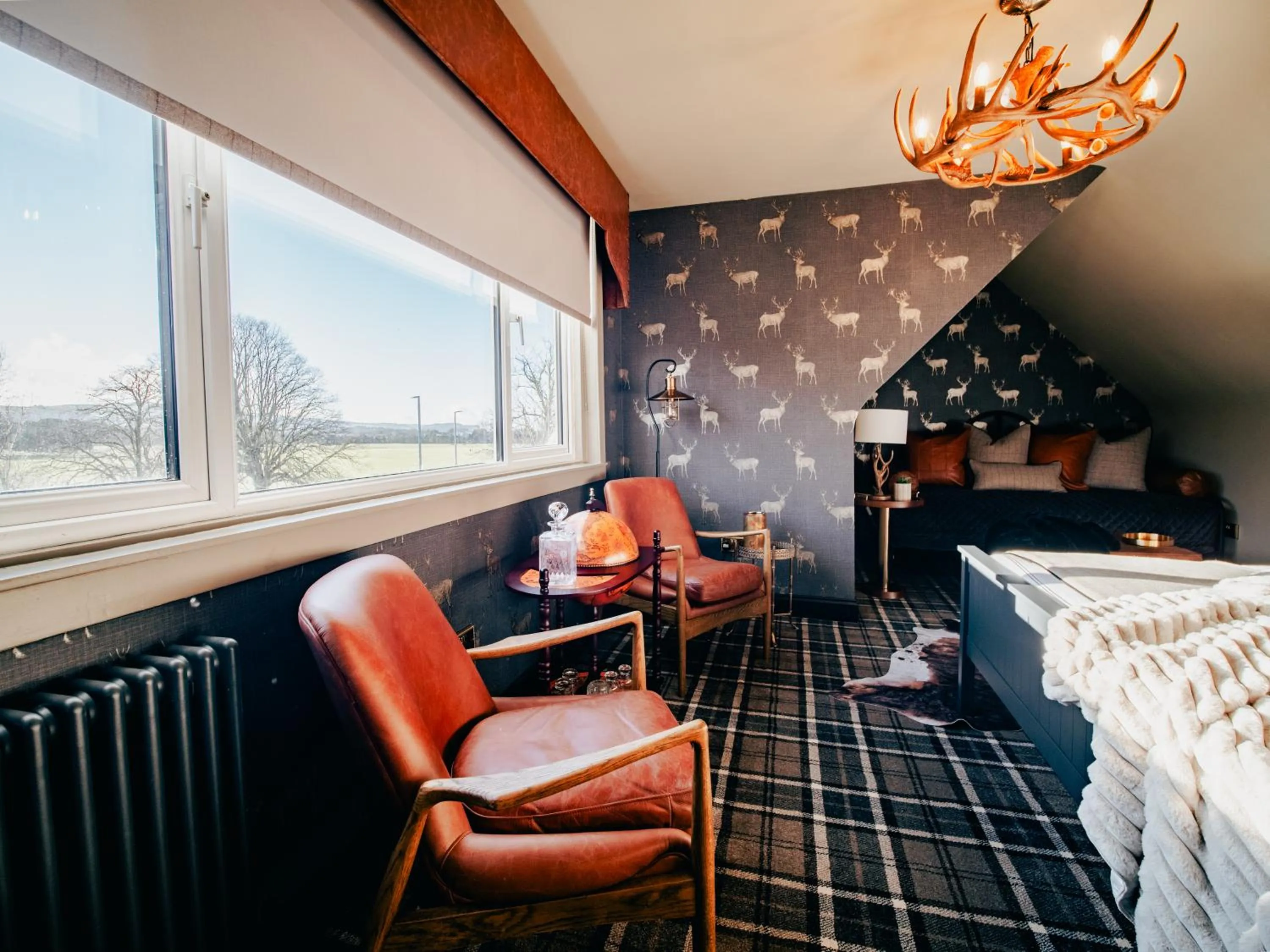Seating area in Abbotsford Hotel