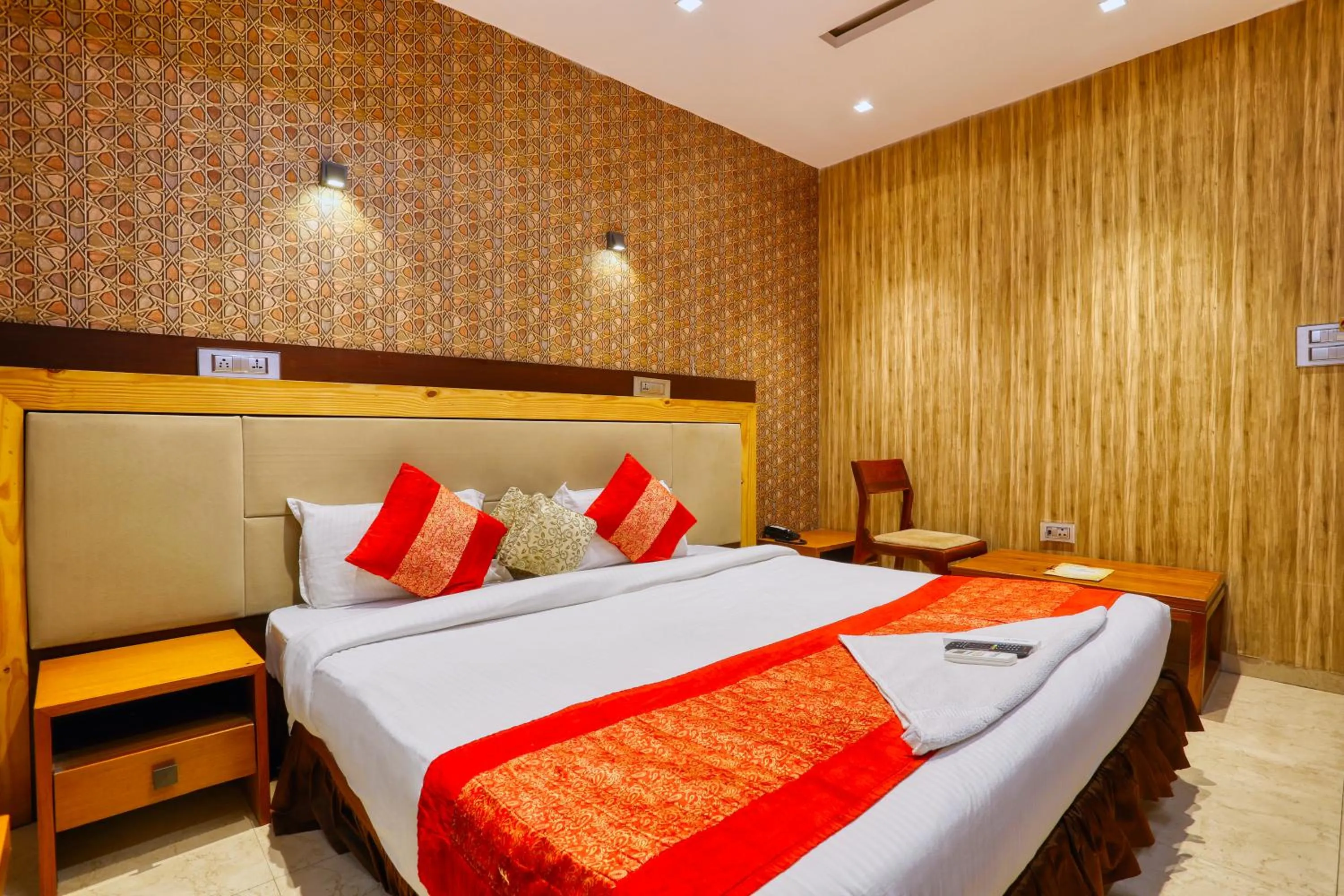 Bedroom, Bed in The Ashoka Hotel