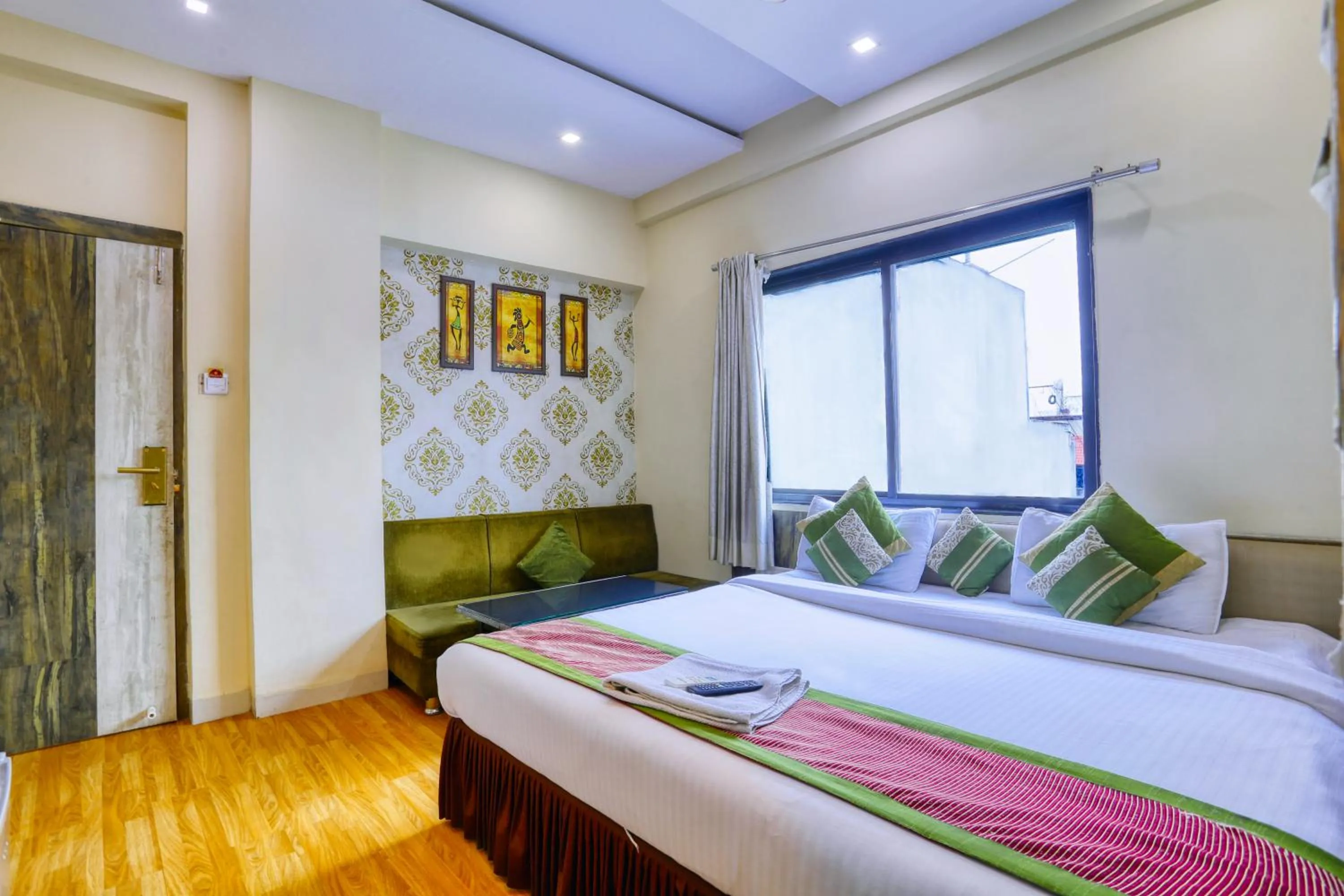 Bedroom, Bed in The Ashoka Hotel