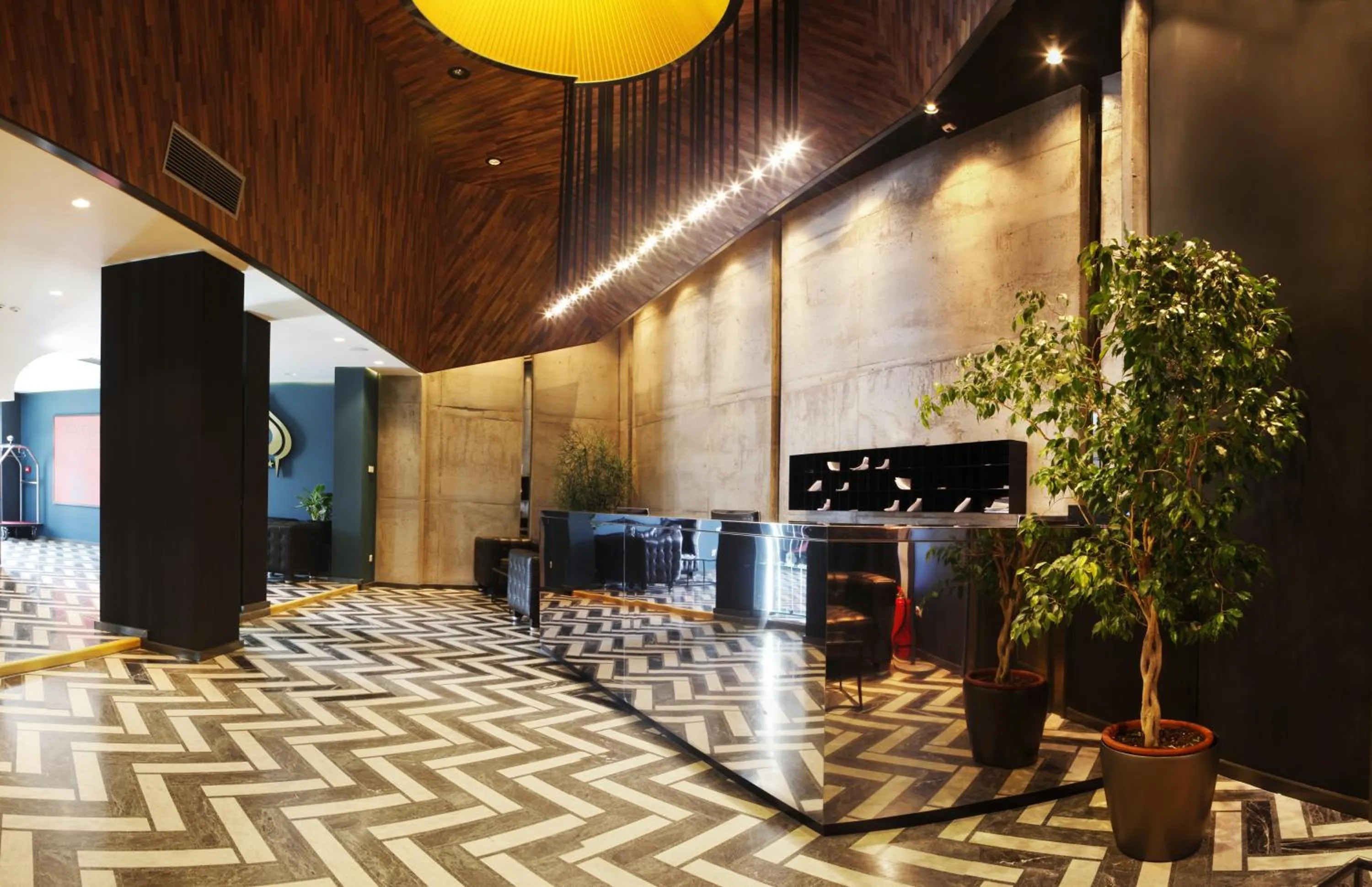 Lobby or reception in Hotel Russia