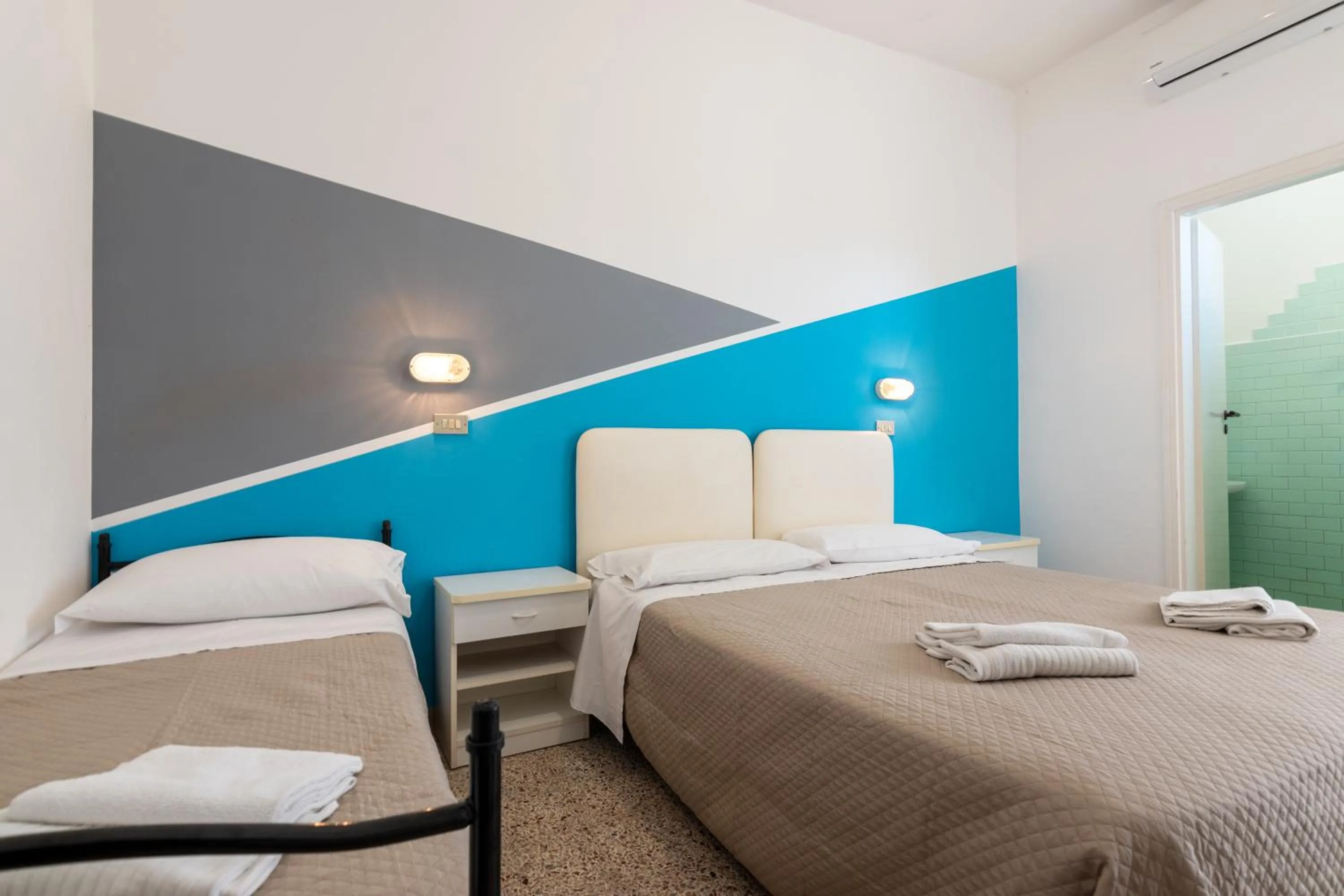 Bed in Hotel Serafini