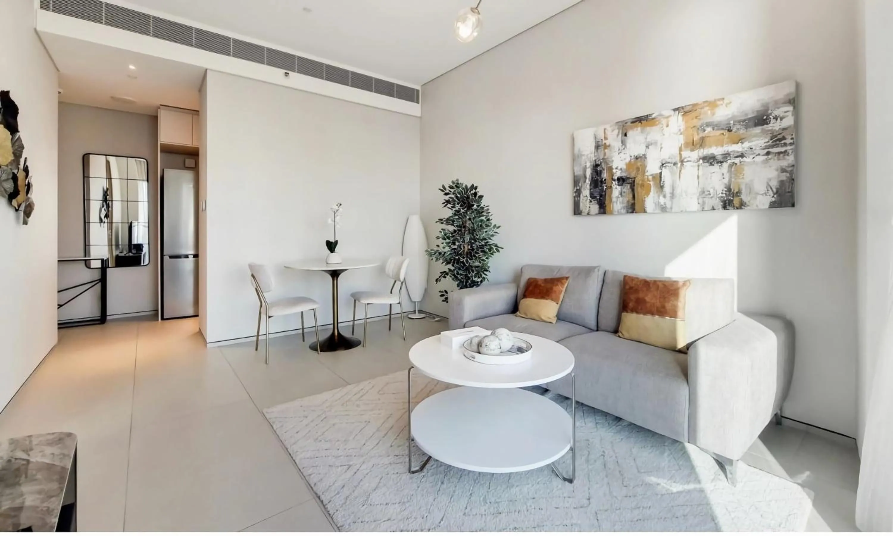 Living room in Jumeirah Gate Tower JBR 1BR Apartment