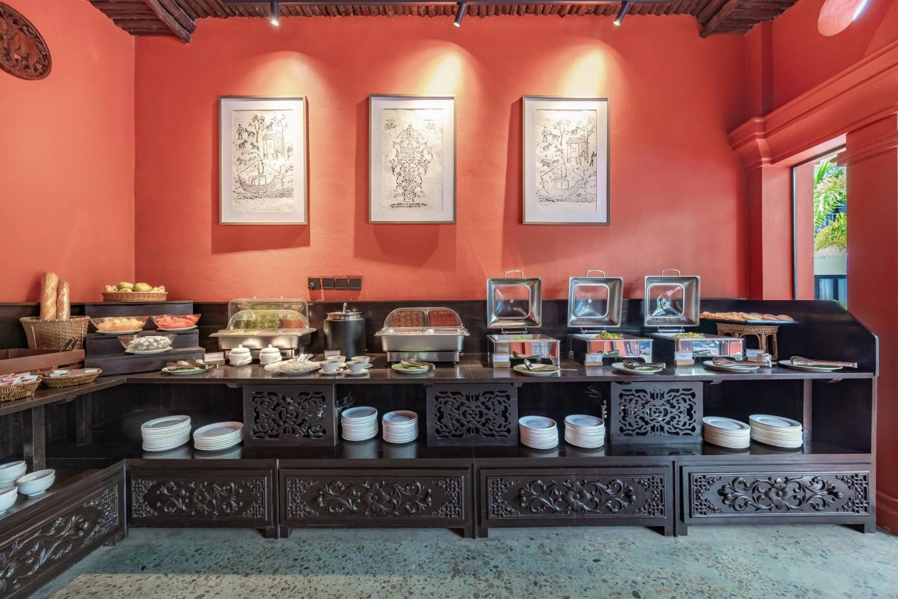 Buffet breakfast in Manyo Hotel and Resort