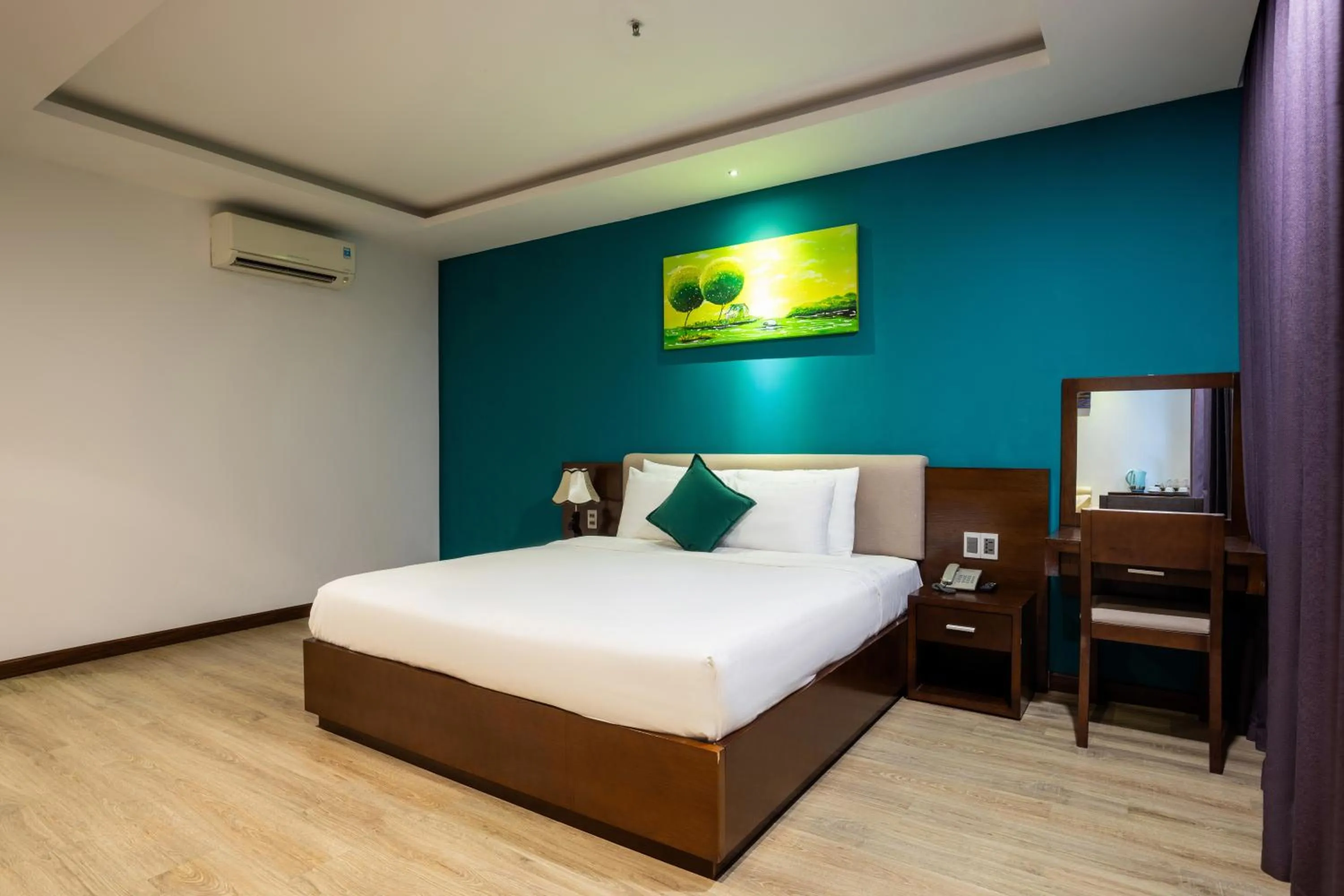 Bedroom, Bed in Golden Sun Apartment by New Sky Travel