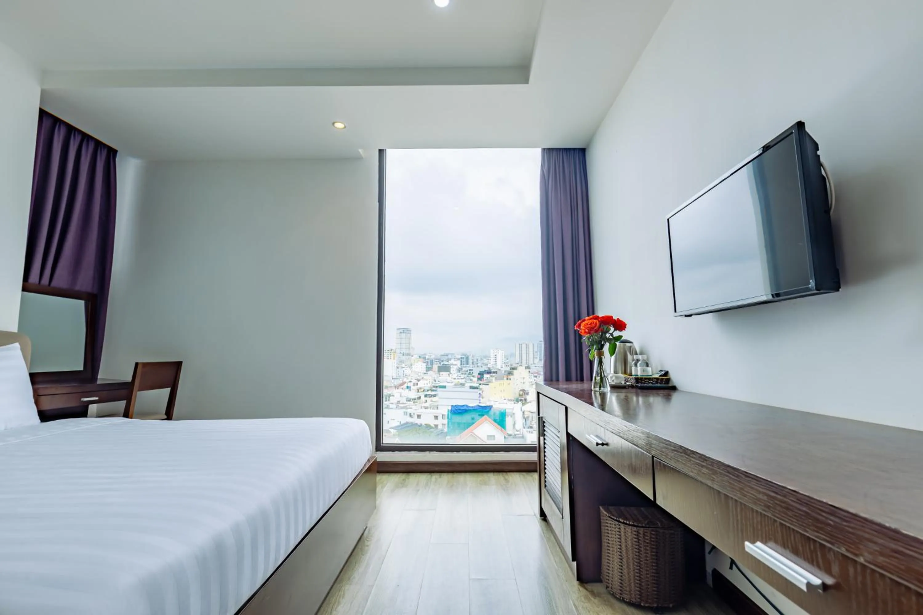 Communal lounge/ TV room, Bed in Golden Sun Apartment by New Sky Travel