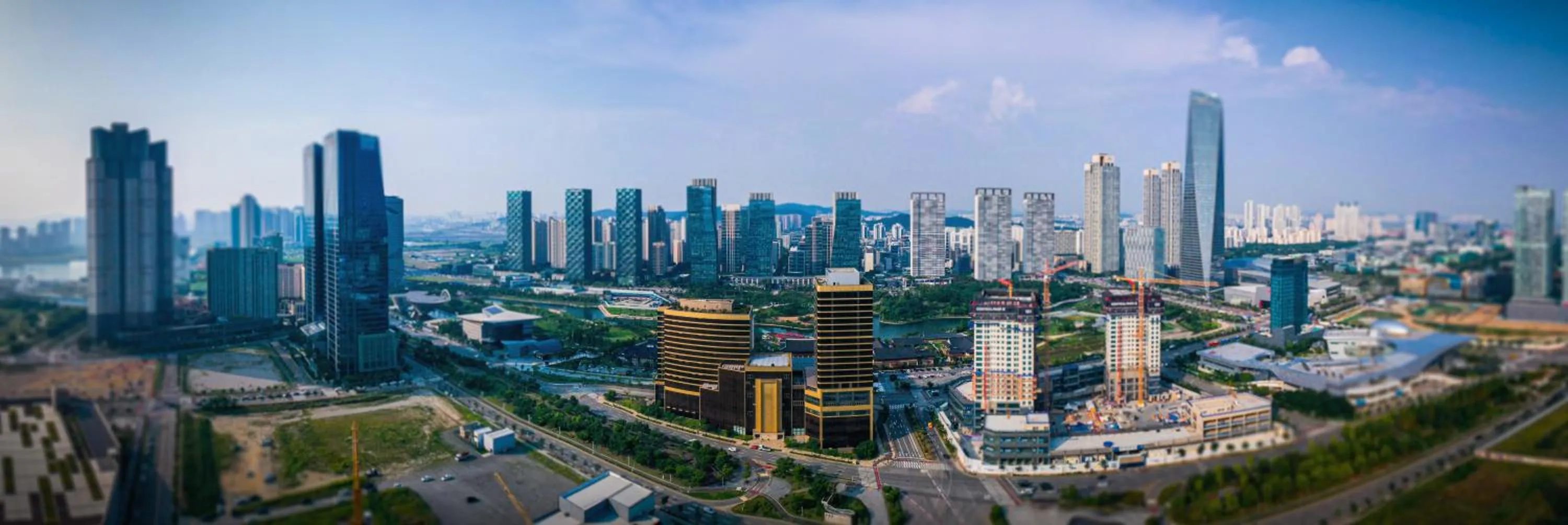 Bird's eye view in Songdo Central Park Hotel
