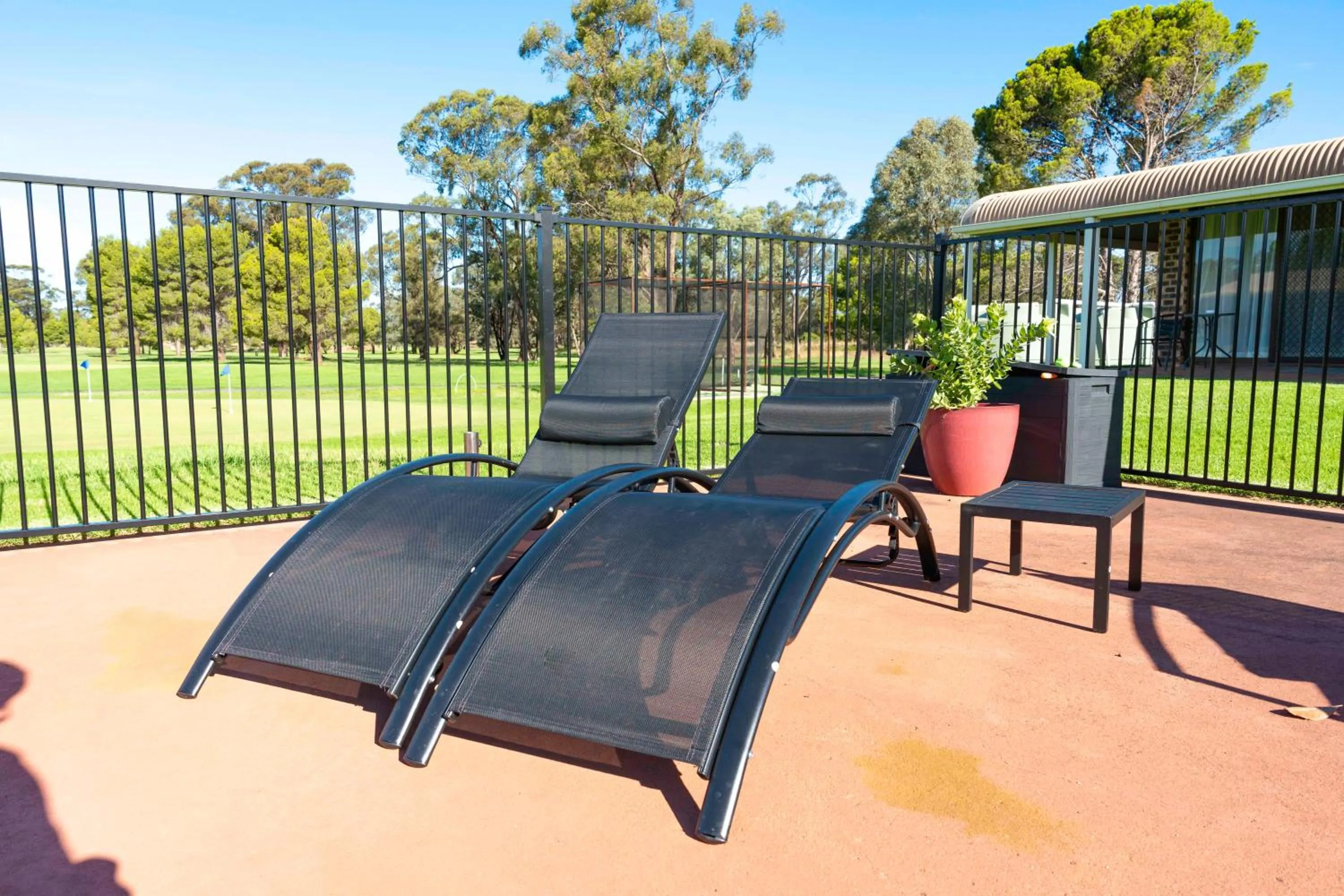 Patio in Club Inn Motel