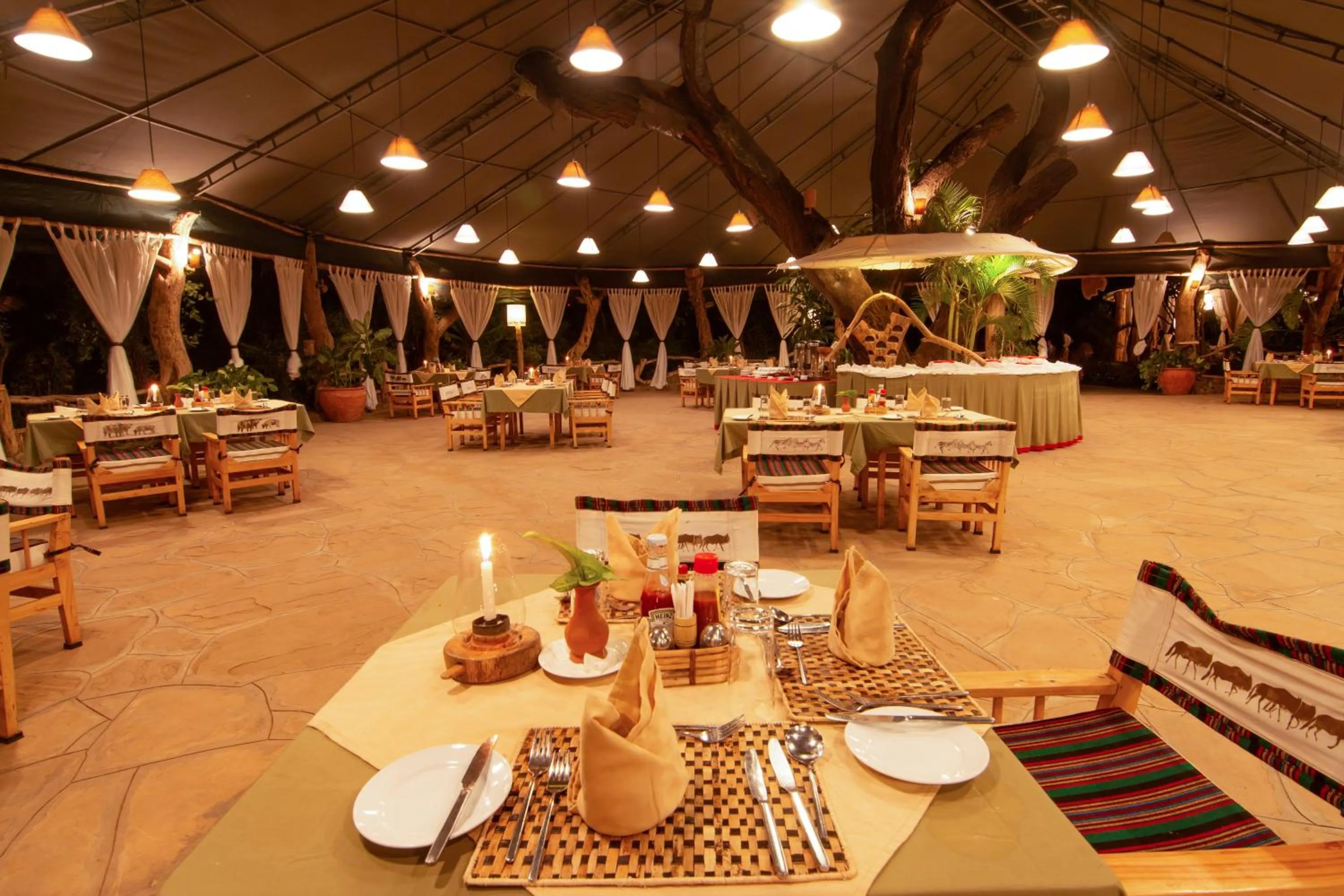 Dining area in Kibo Safari Camp