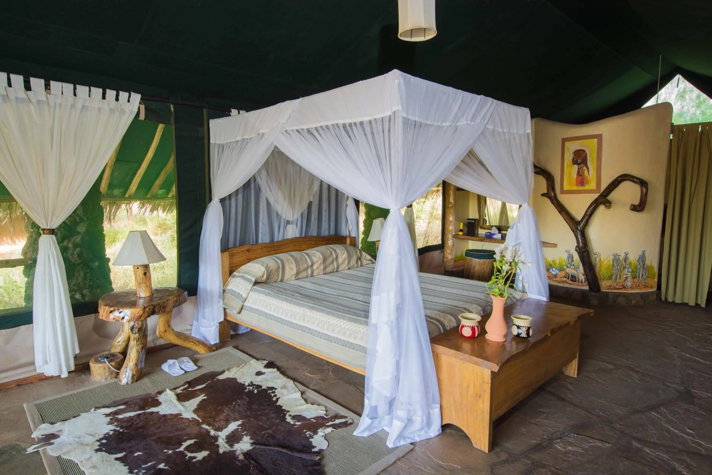 Bedroom, Bed in Kibo Safari Camp