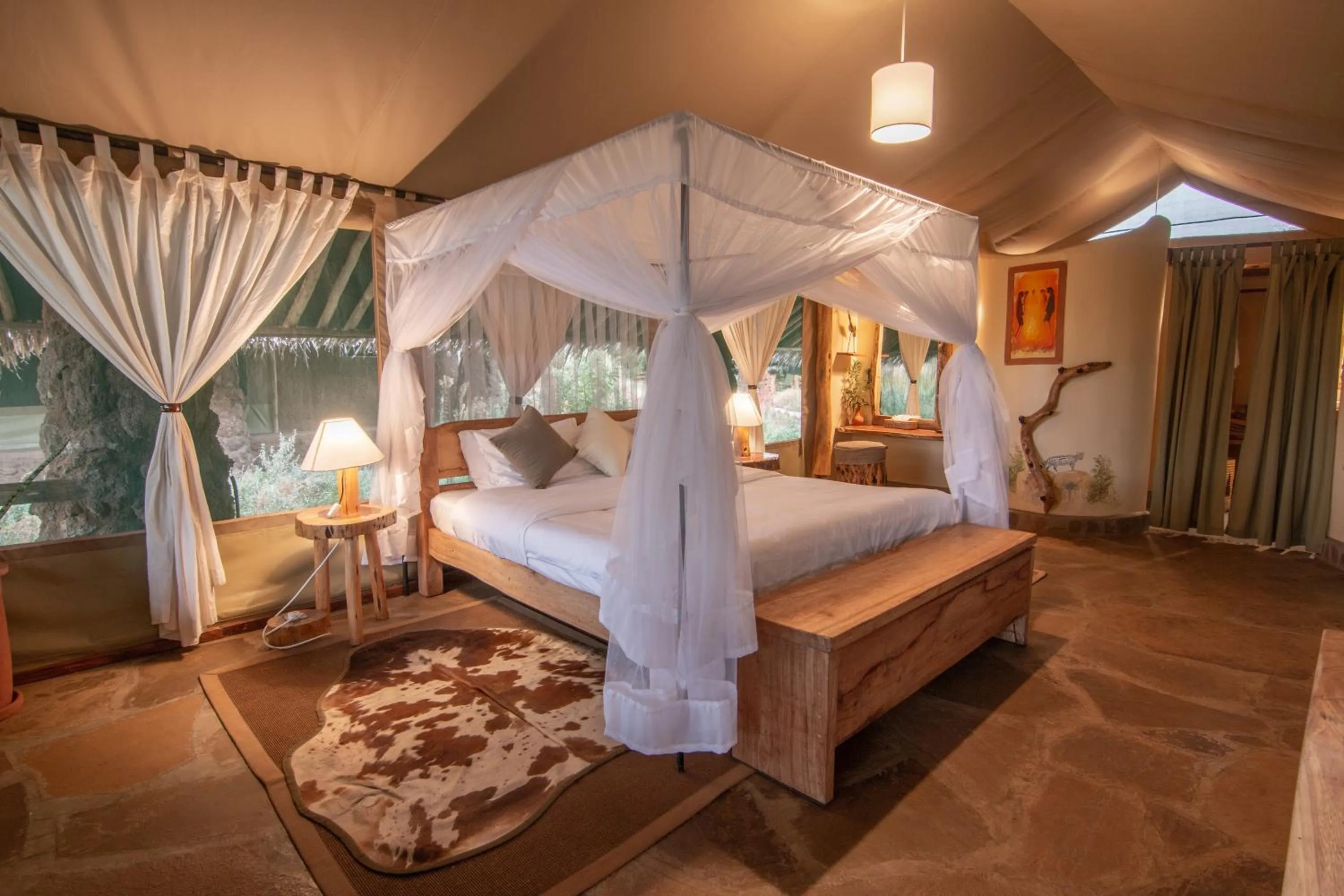Bedroom, Bed in Kibo Safari Camp