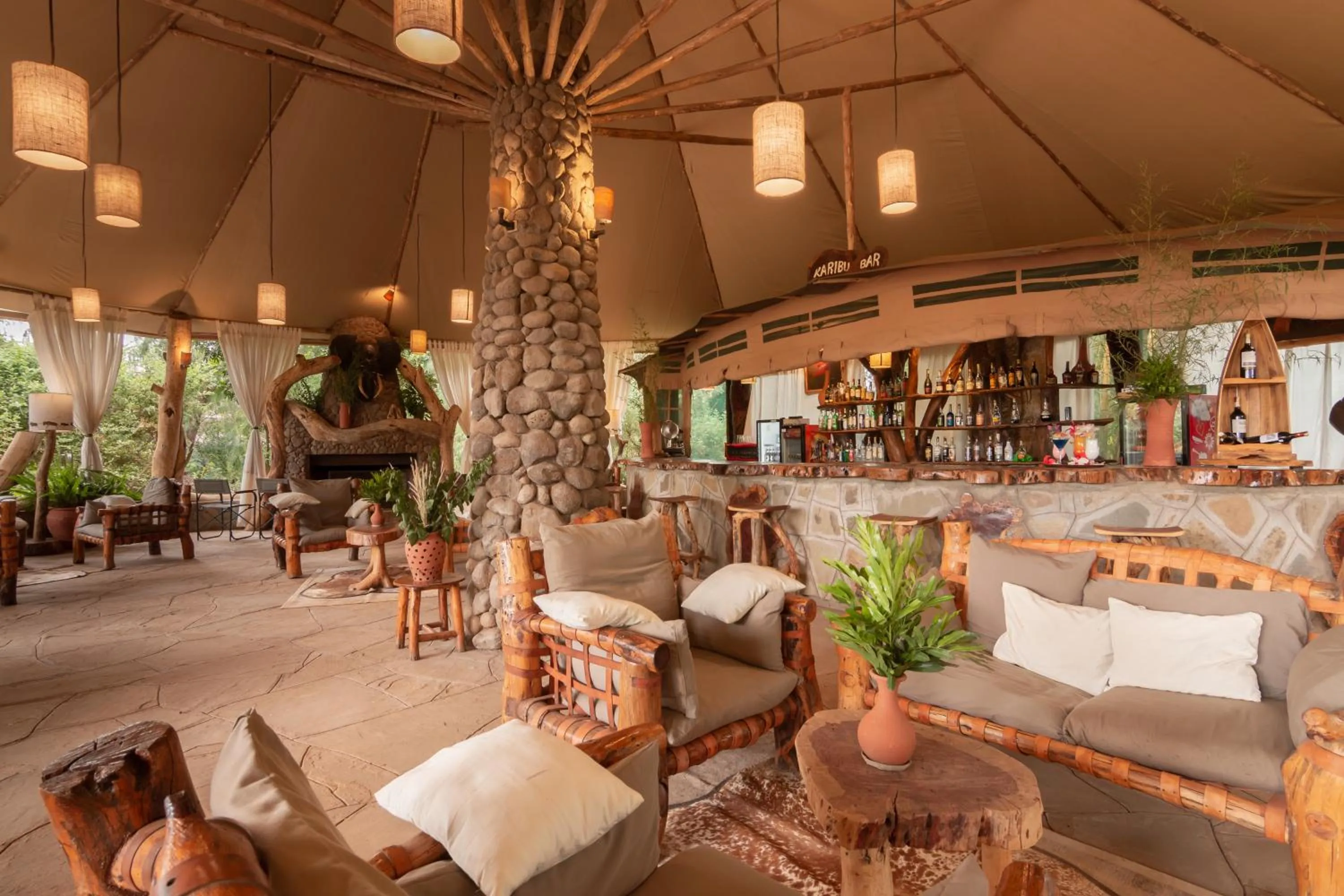 Lounge or bar in Kibo Safari Camp