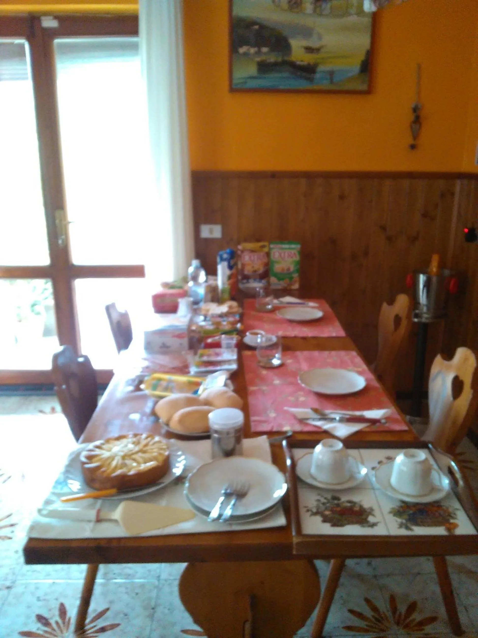 Food and drinks in B&B La Quiete