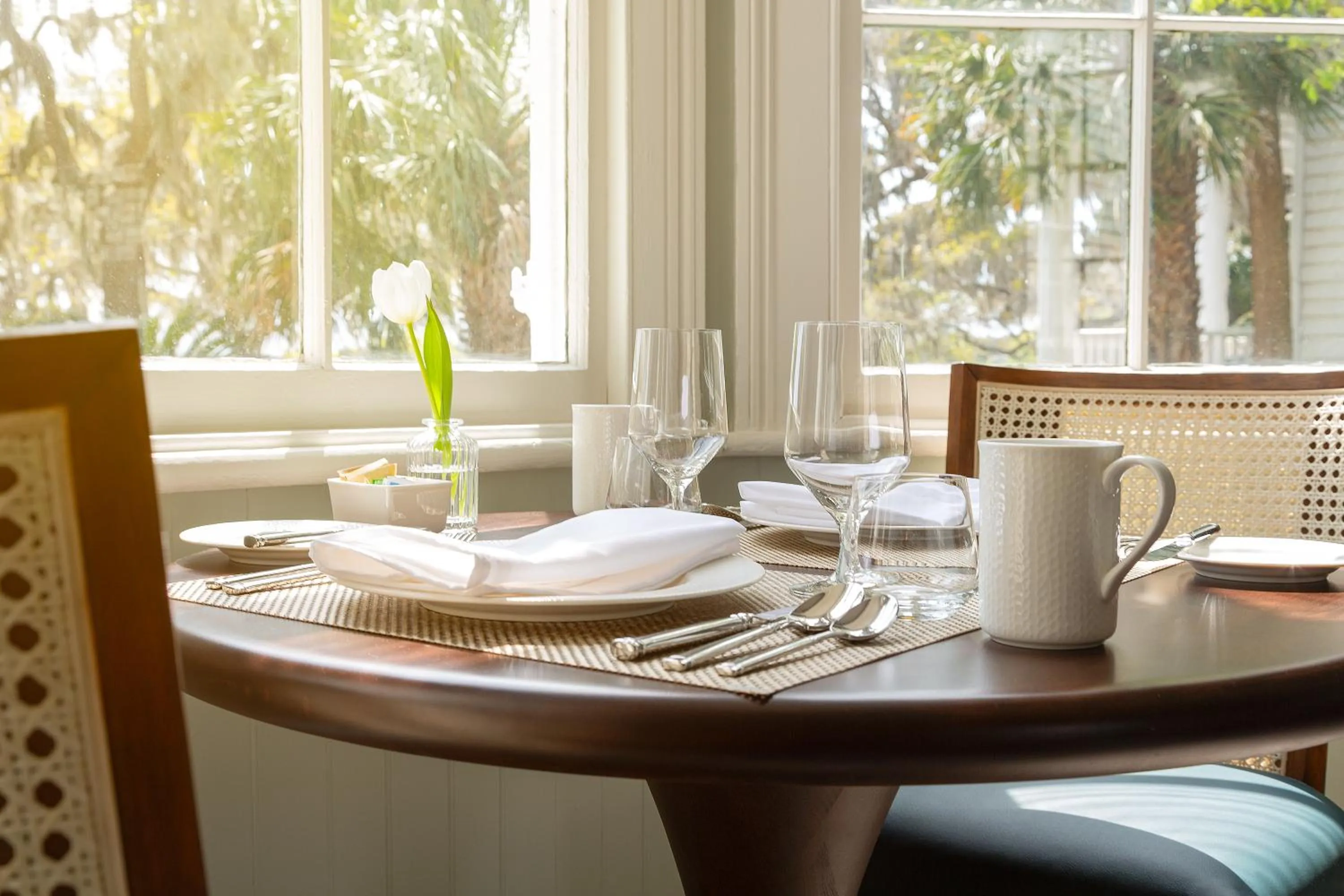 Dining area in Cuthbert House