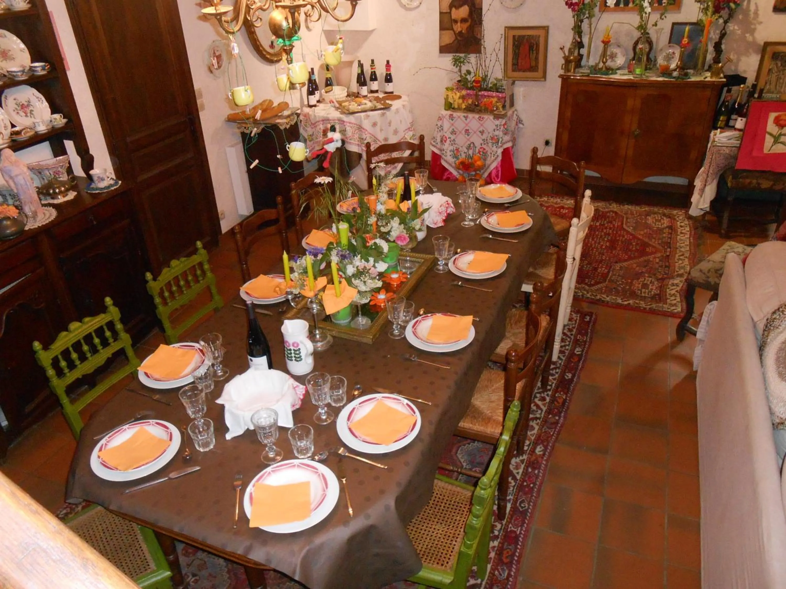 Decorative detail in B&B La Ferme des Bordes