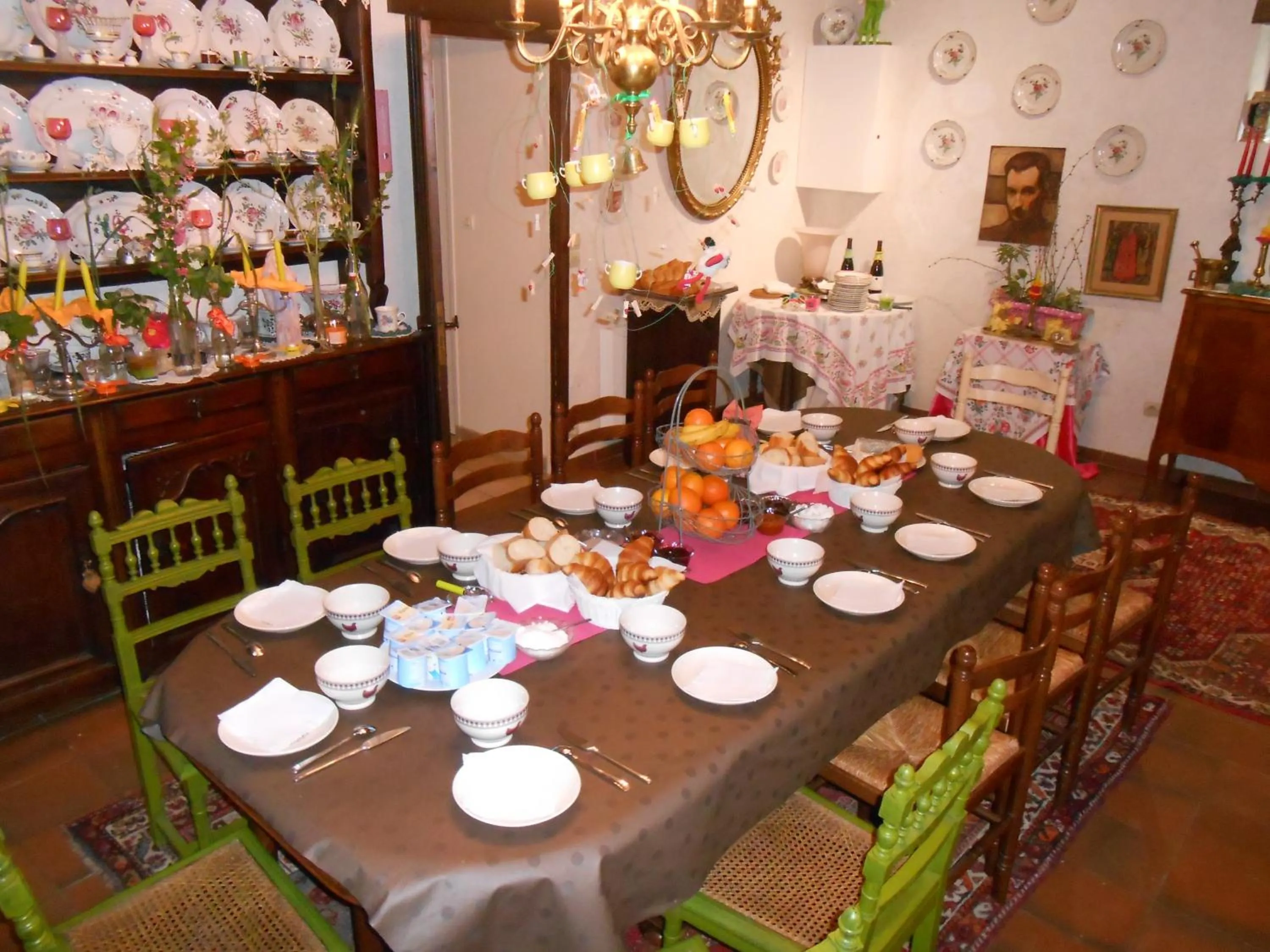 Decorative detail in B&B La Ferme des Bordes