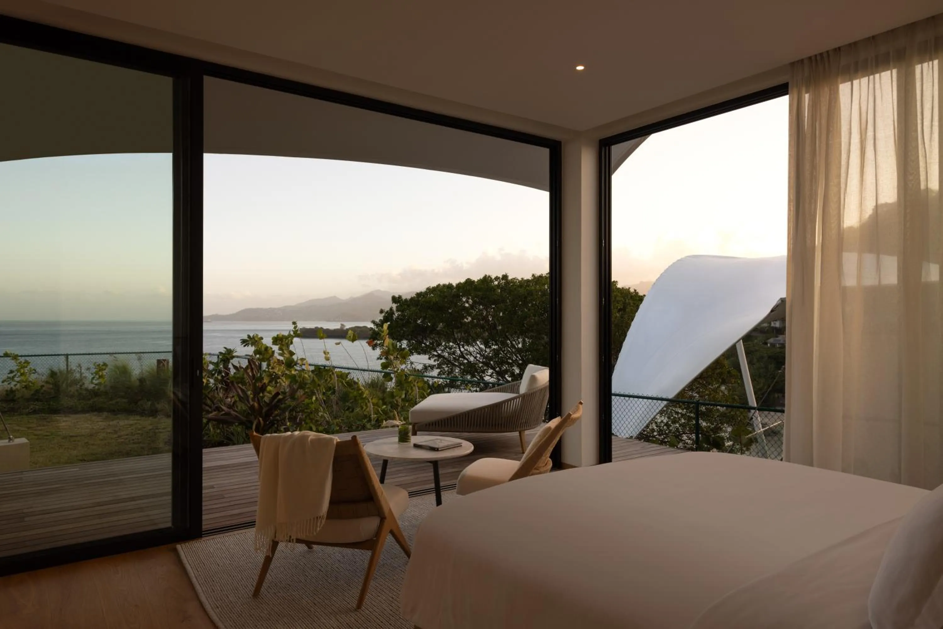 Bed in Silversands Beach House Grenada