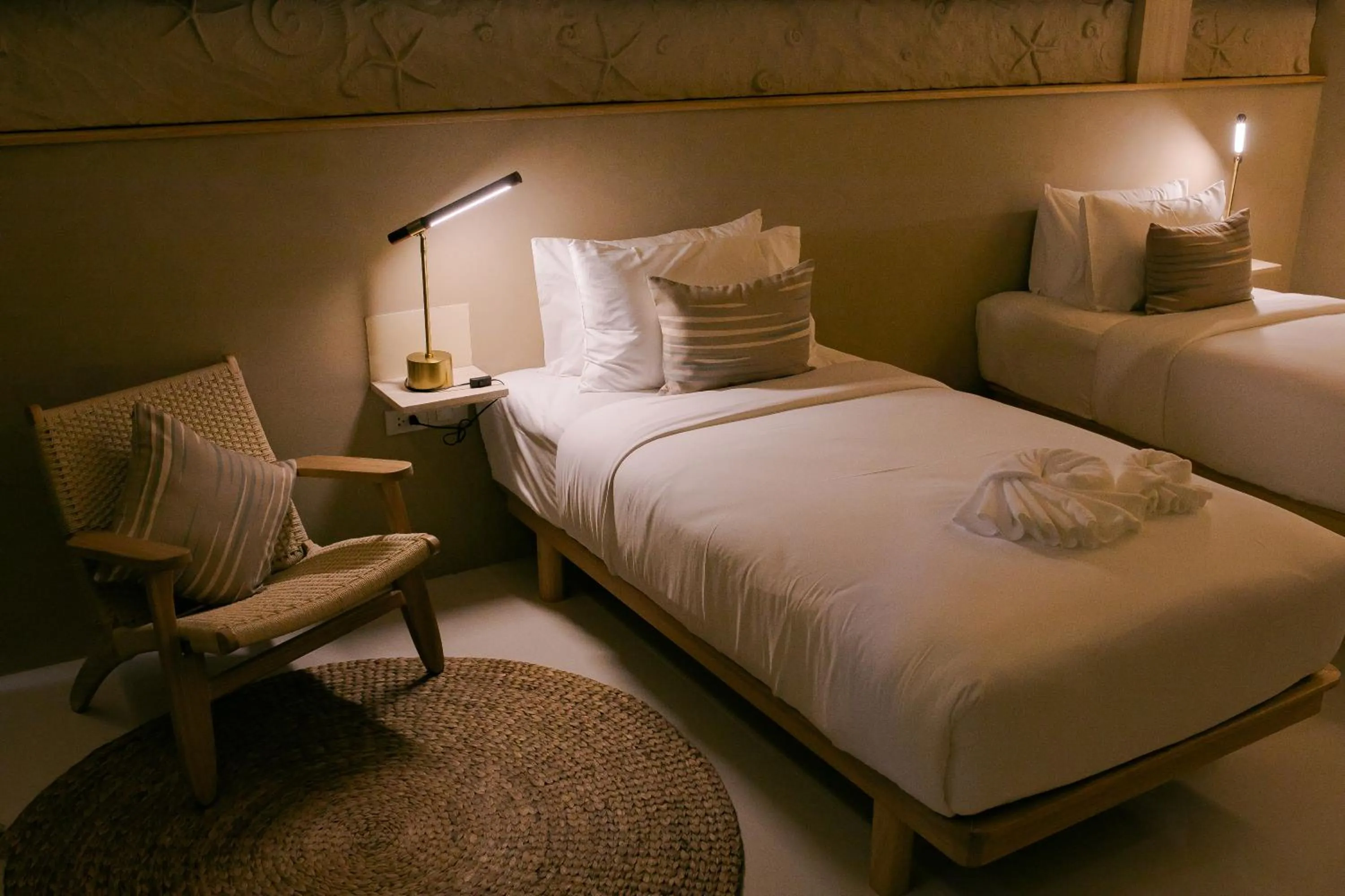 Bed in Navakiri Boutique Resort Satun