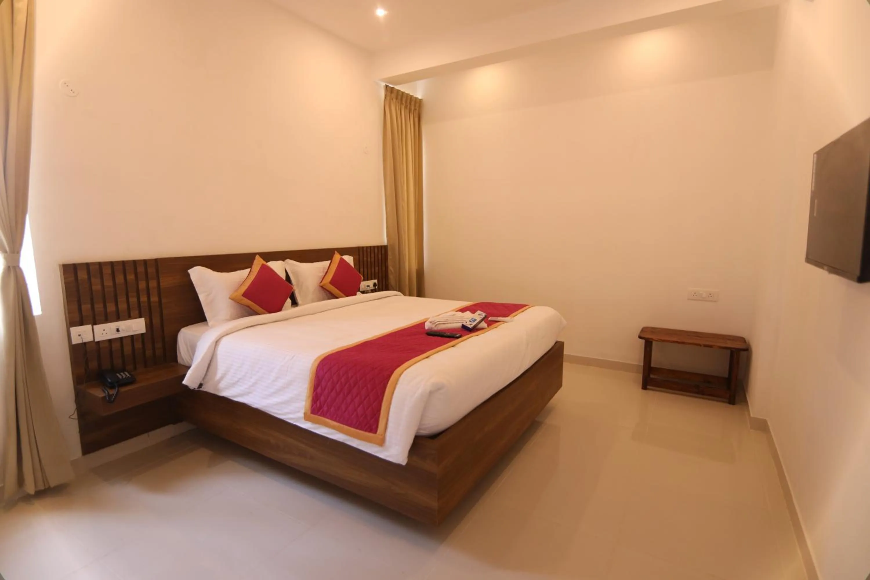 Bedroom, Bed in J Park Auroville Beach