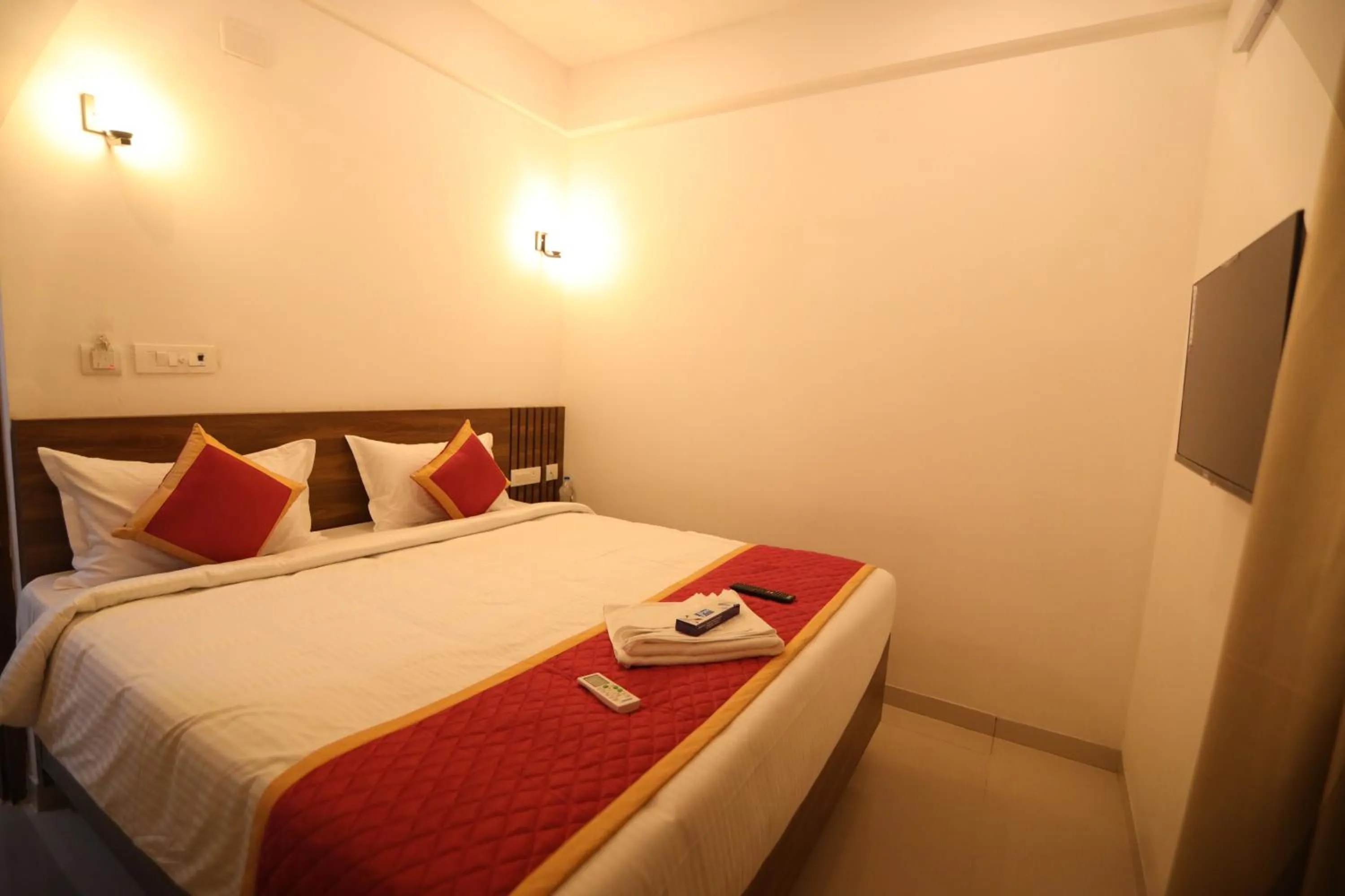 Bedroom, Bed in J Park Auroville Beach