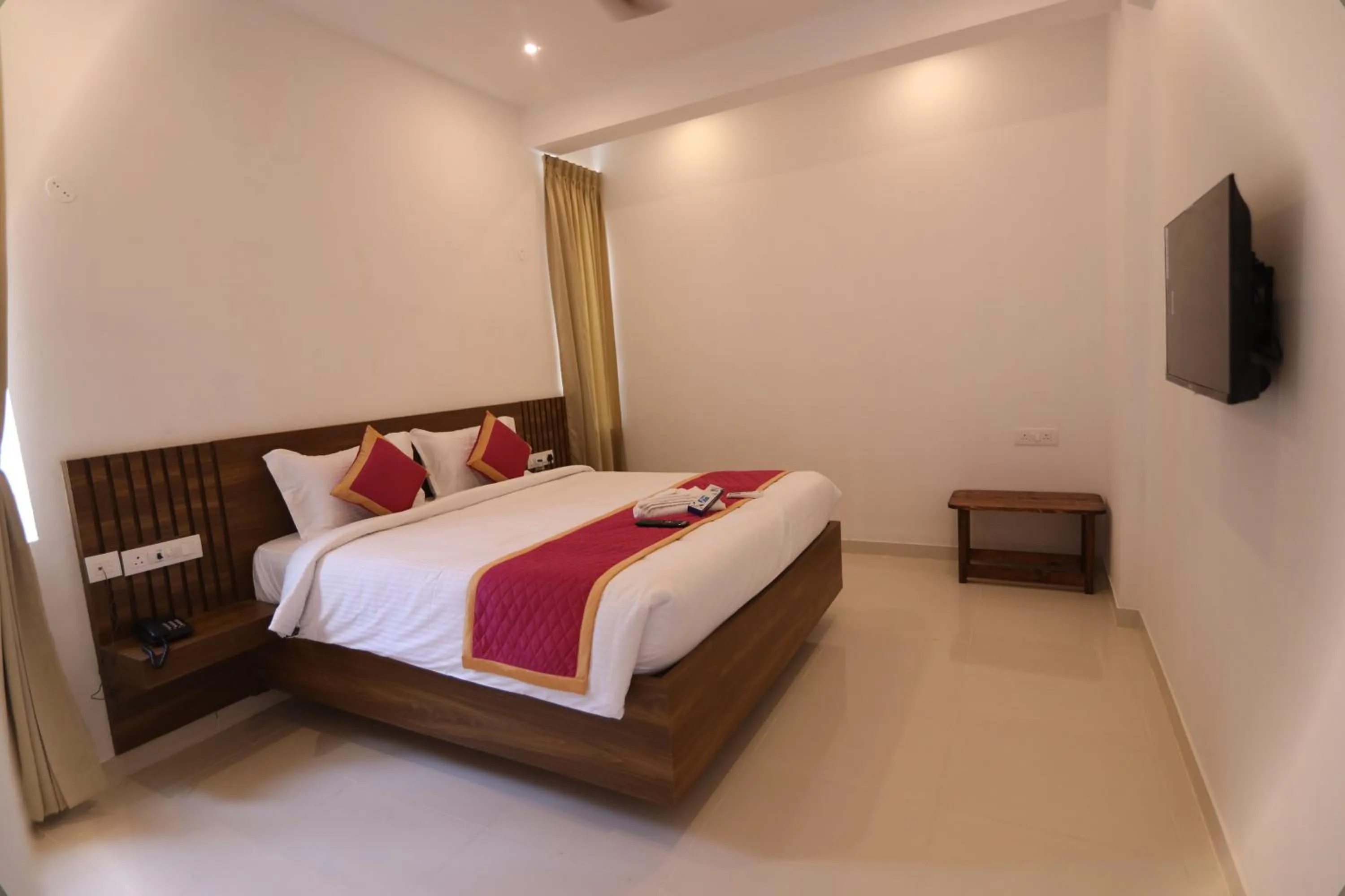 Bedroom, Bed in J Park Auroville Beach