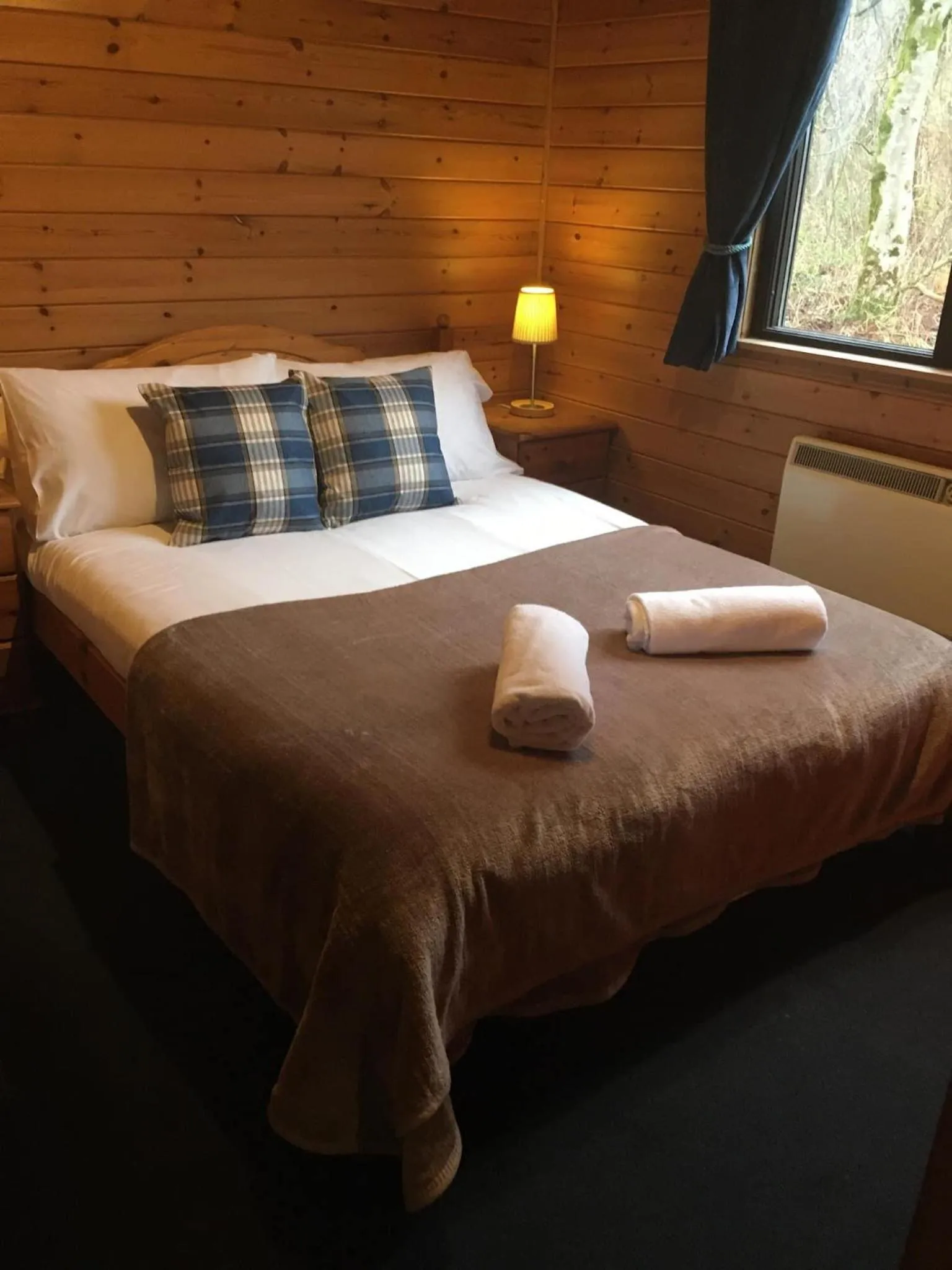 Bed in Loch Lomond Lodge